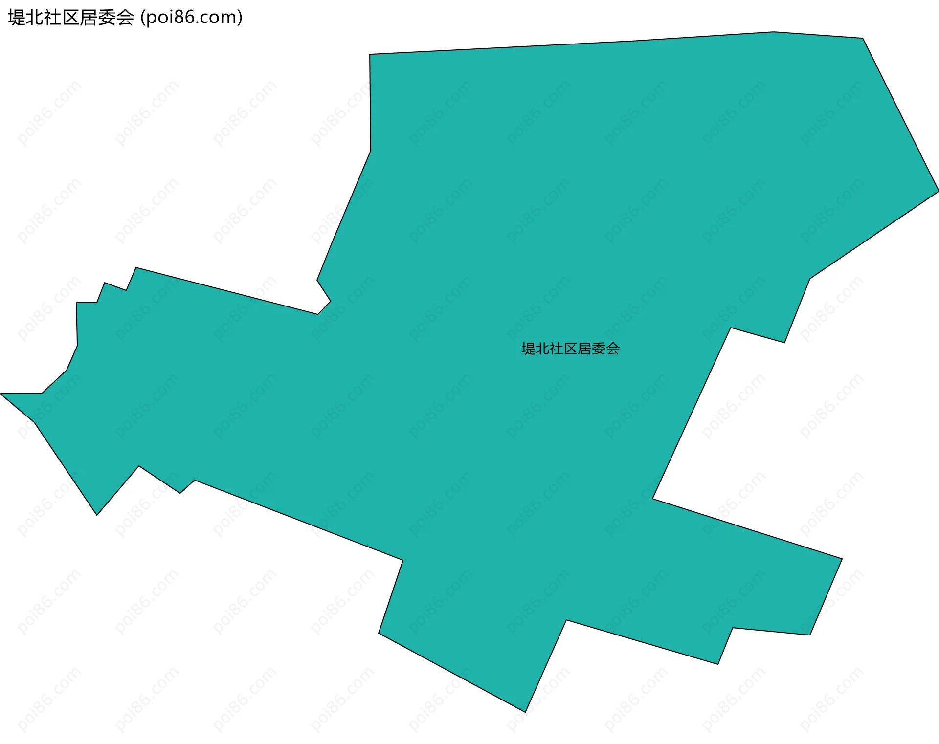 堤北社区居委会边界地图