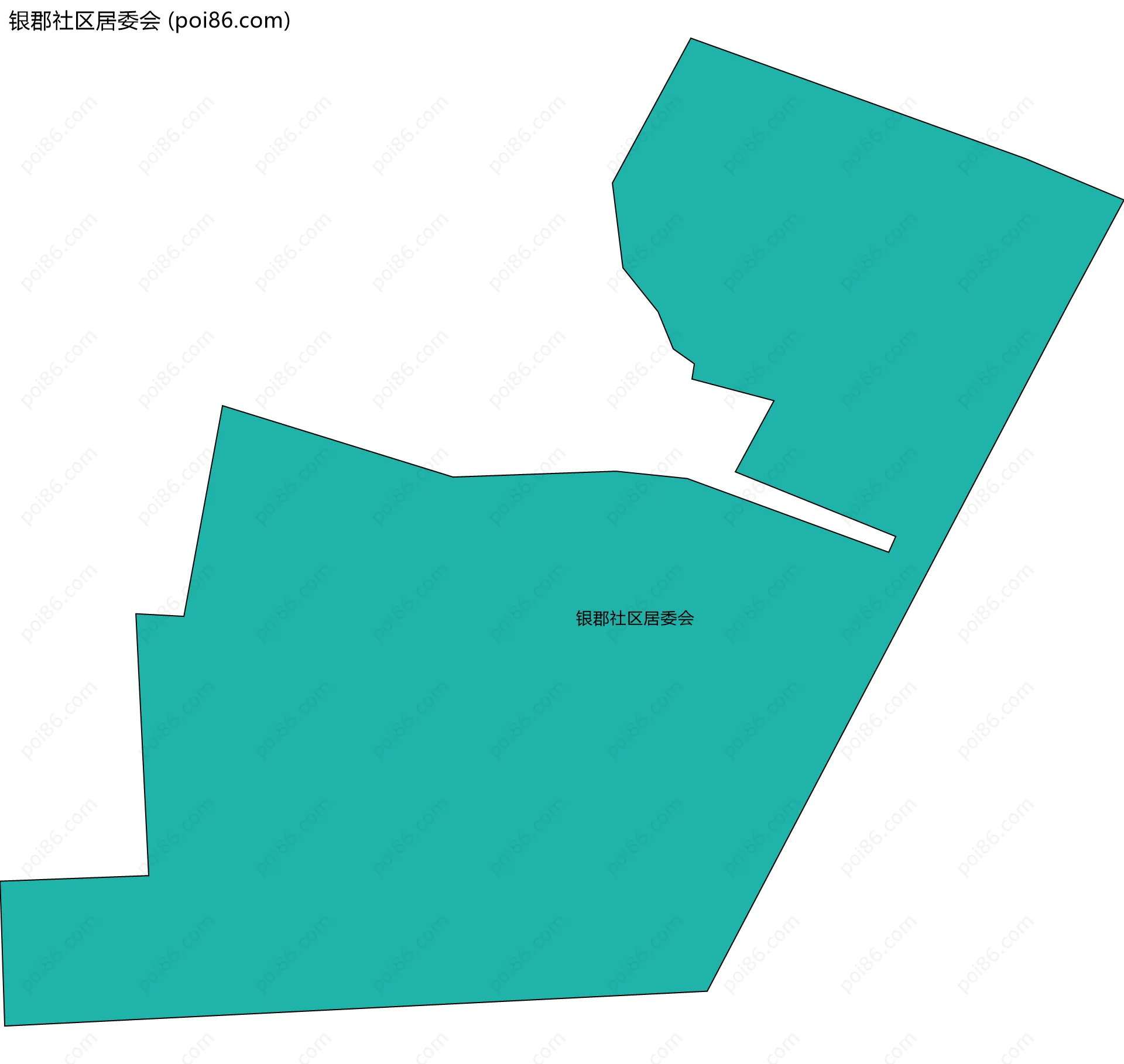 银郡社区居委会边界地图