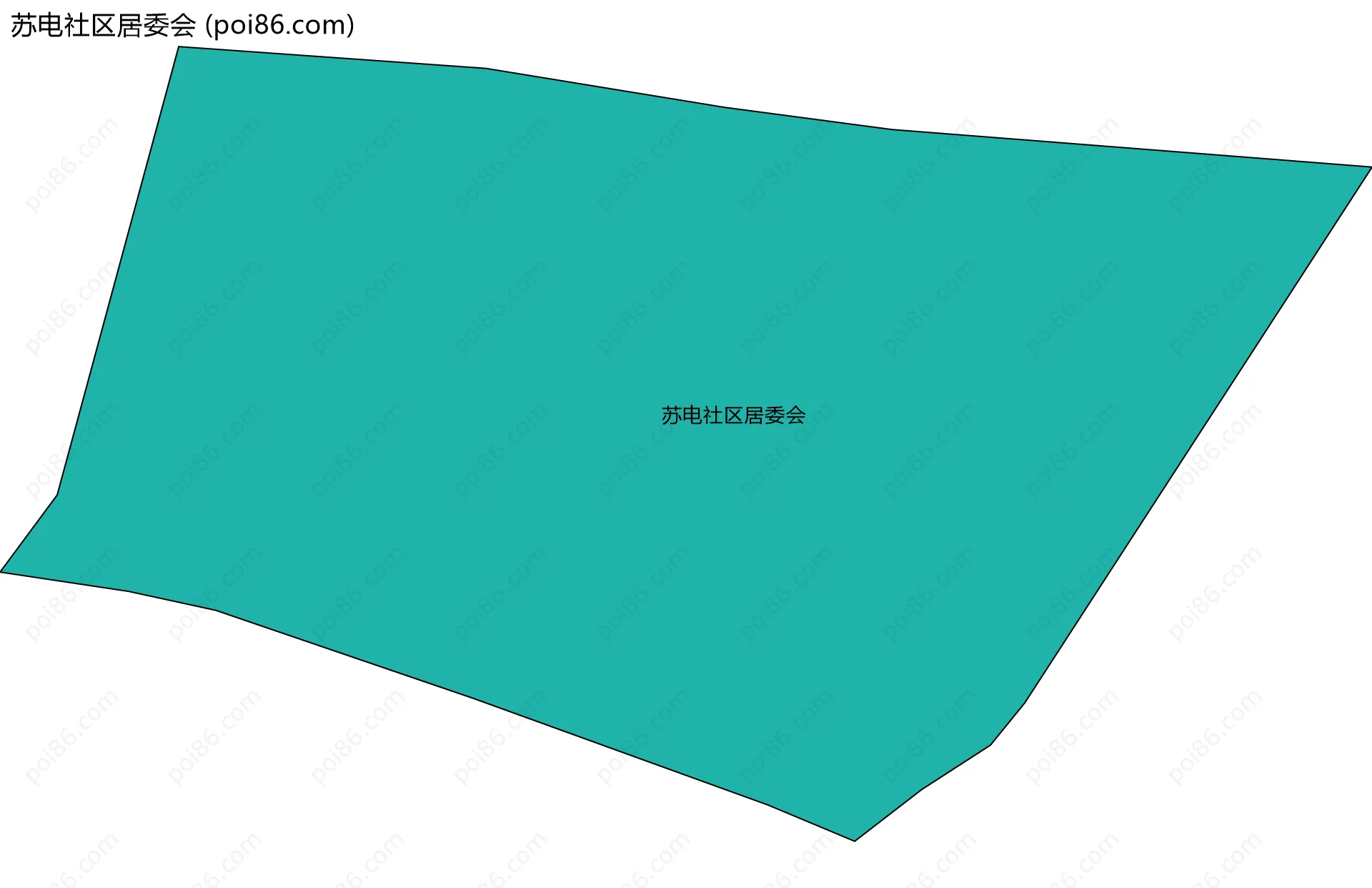 苏电社区居委会边界地图