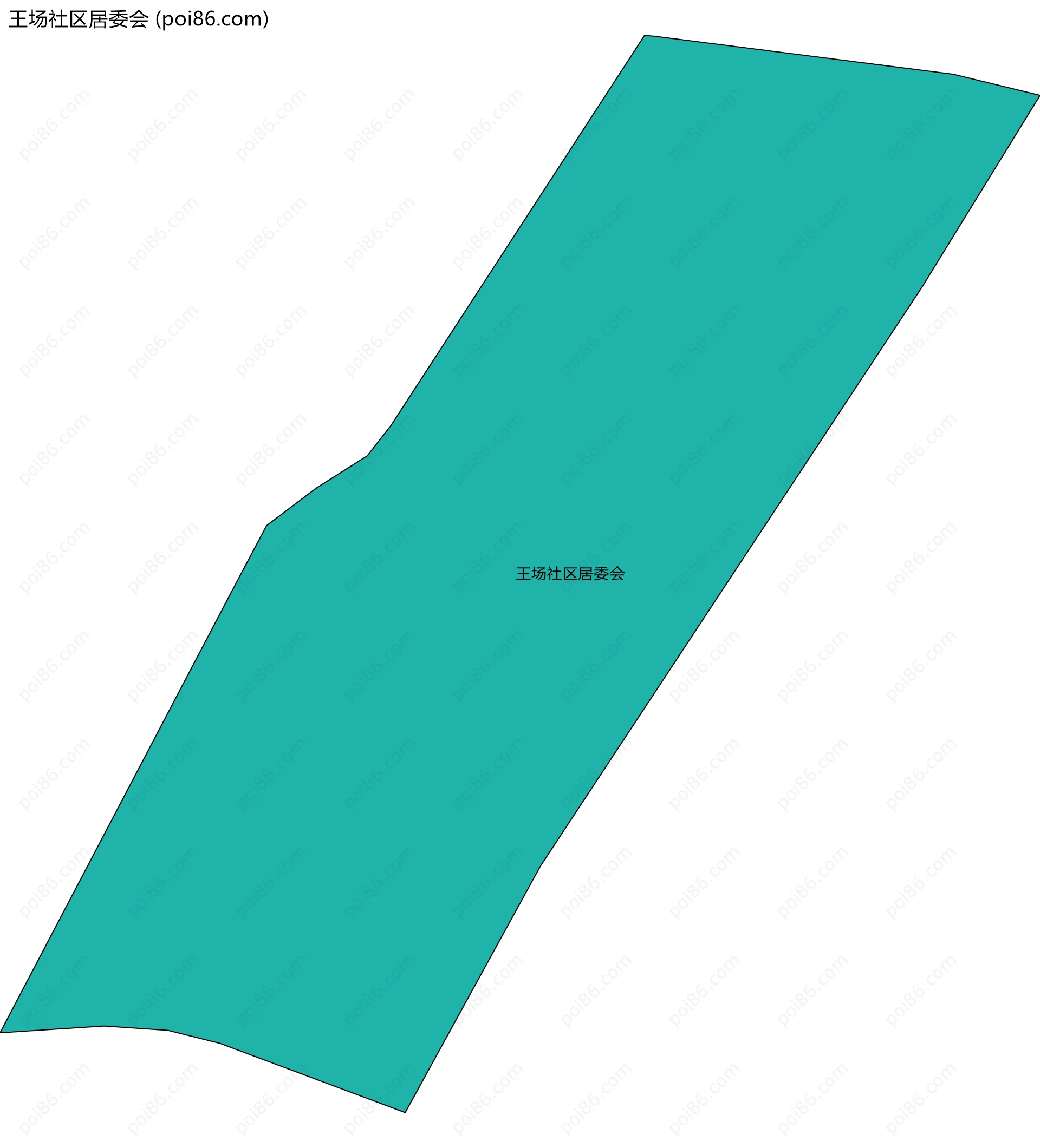 王场社区居委会边界地图