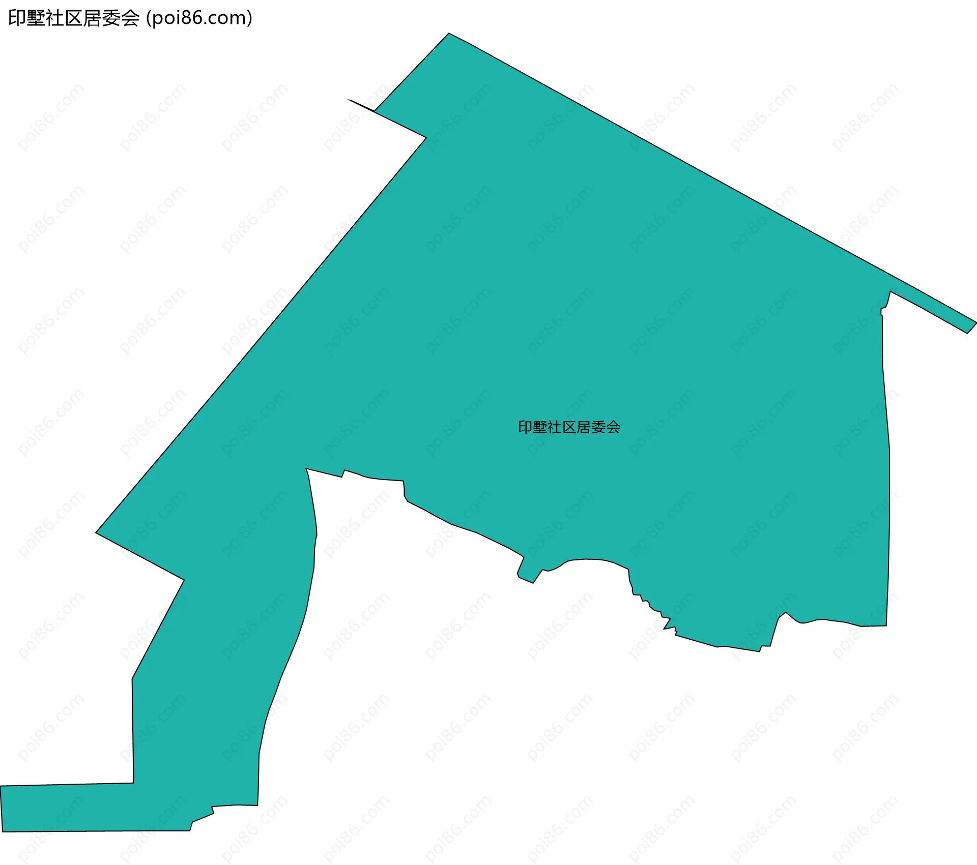 印墅社区居委会边界地图