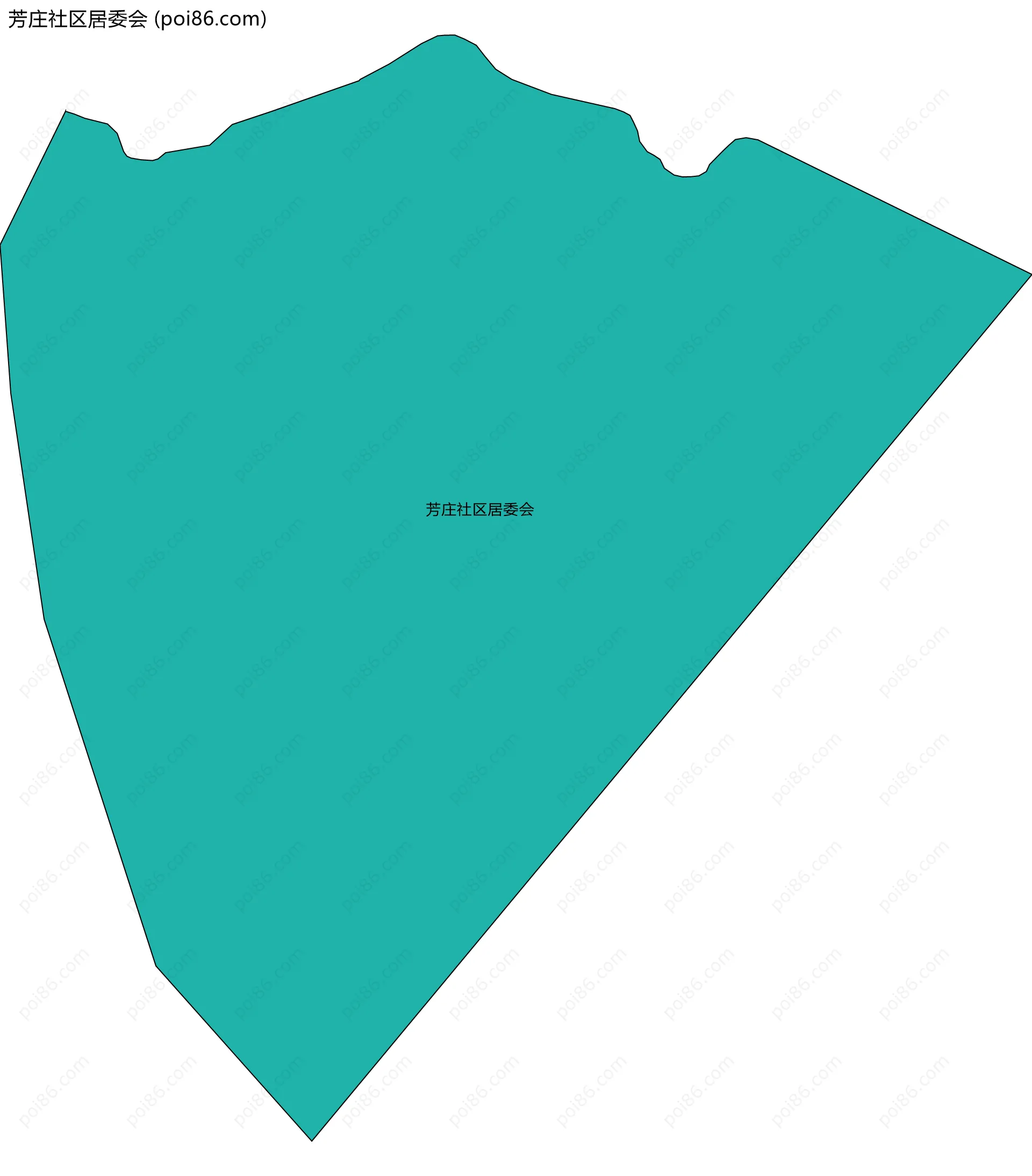 芳庄社区居委会边界地图