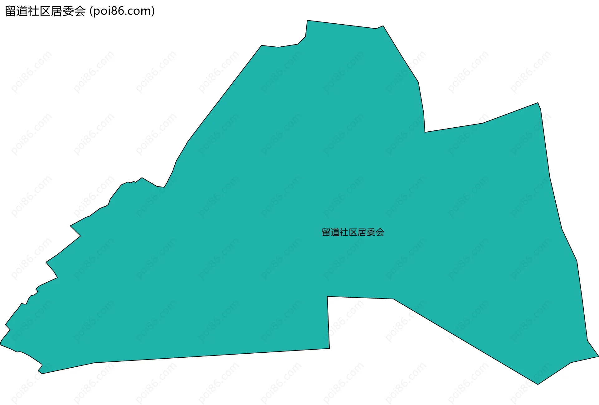 留道社区居委会边界地图