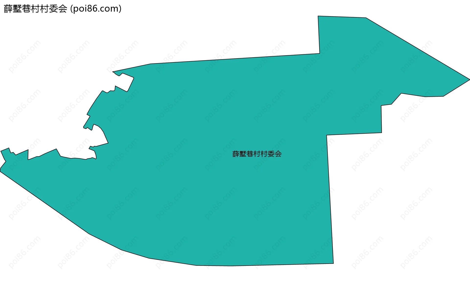 薛墅巷村村委会边界地图