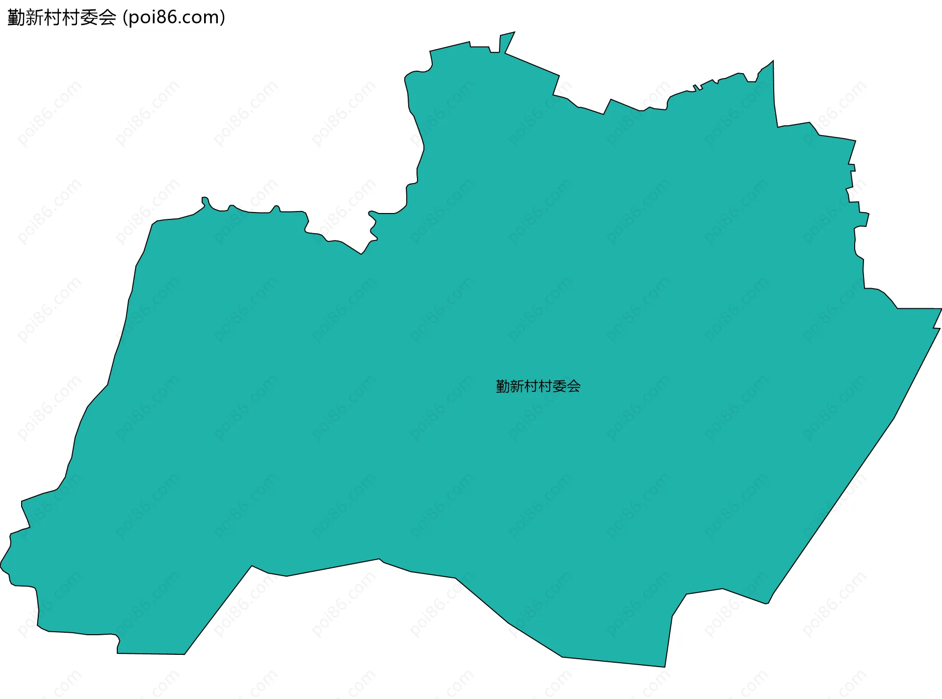 勤新村村委会边界地图