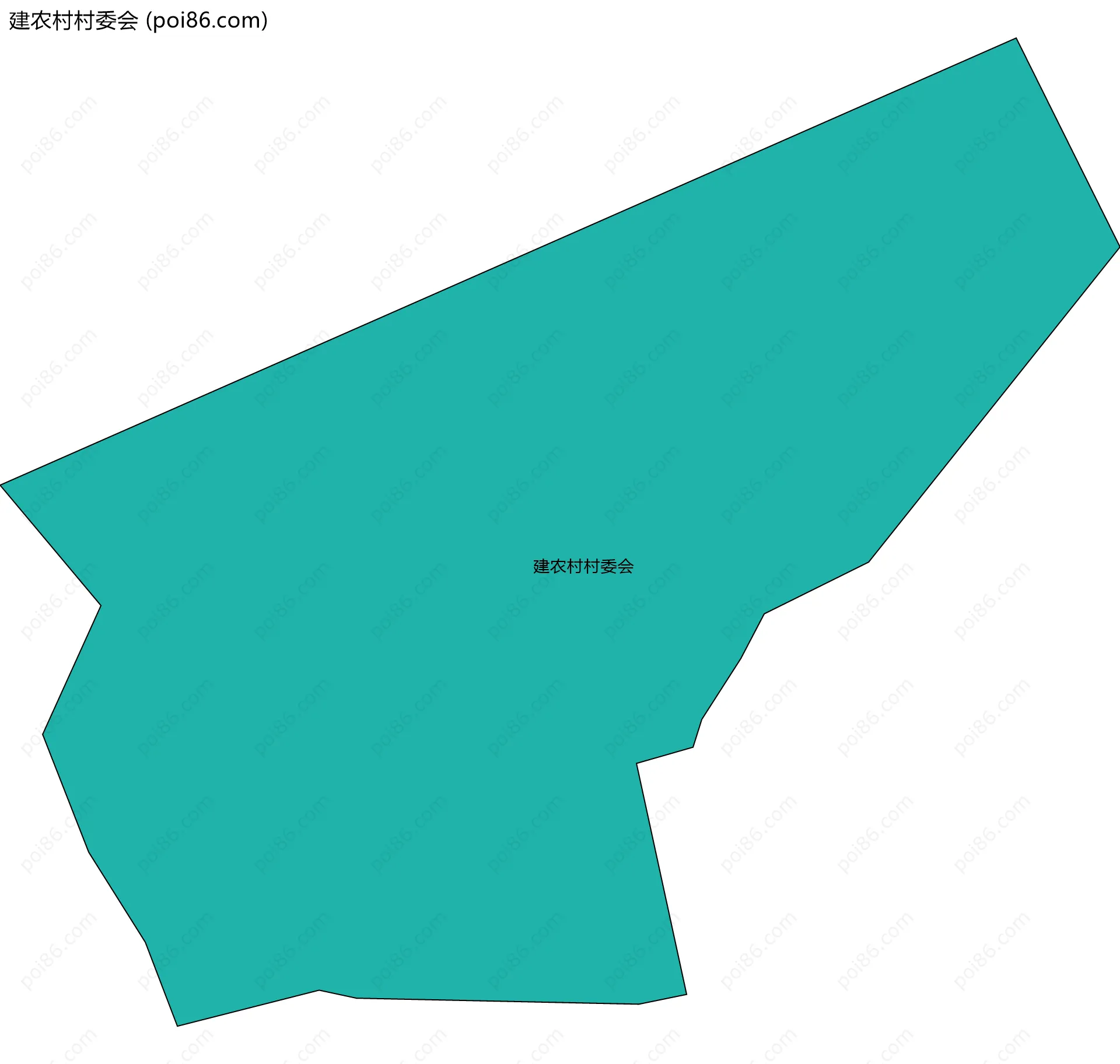 建农村村委会边界地图