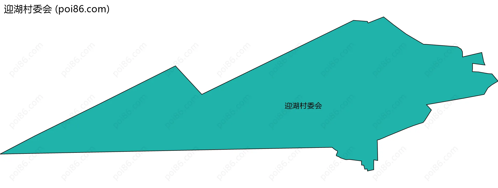 迎湖村委会边界地图