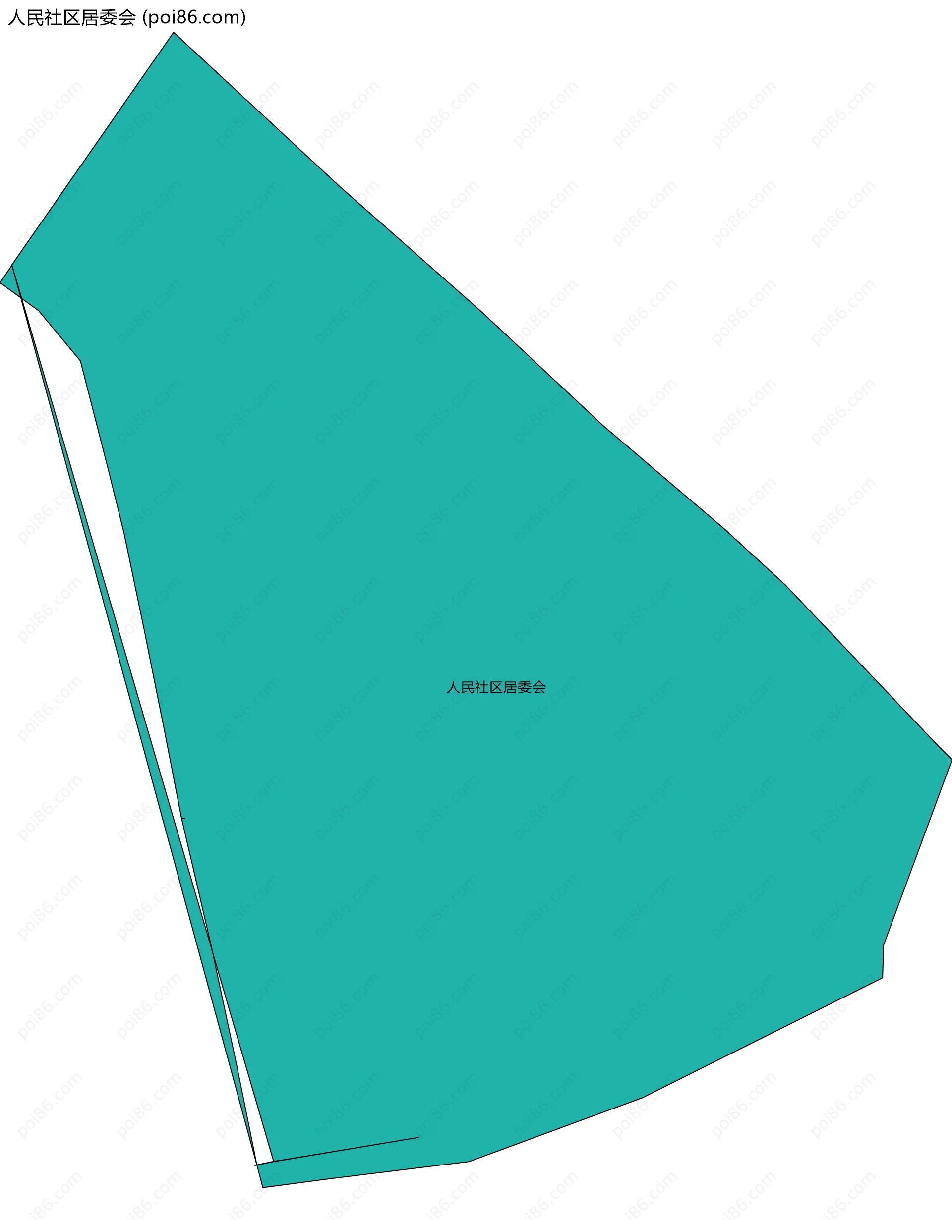 人民社区居委会边界地图