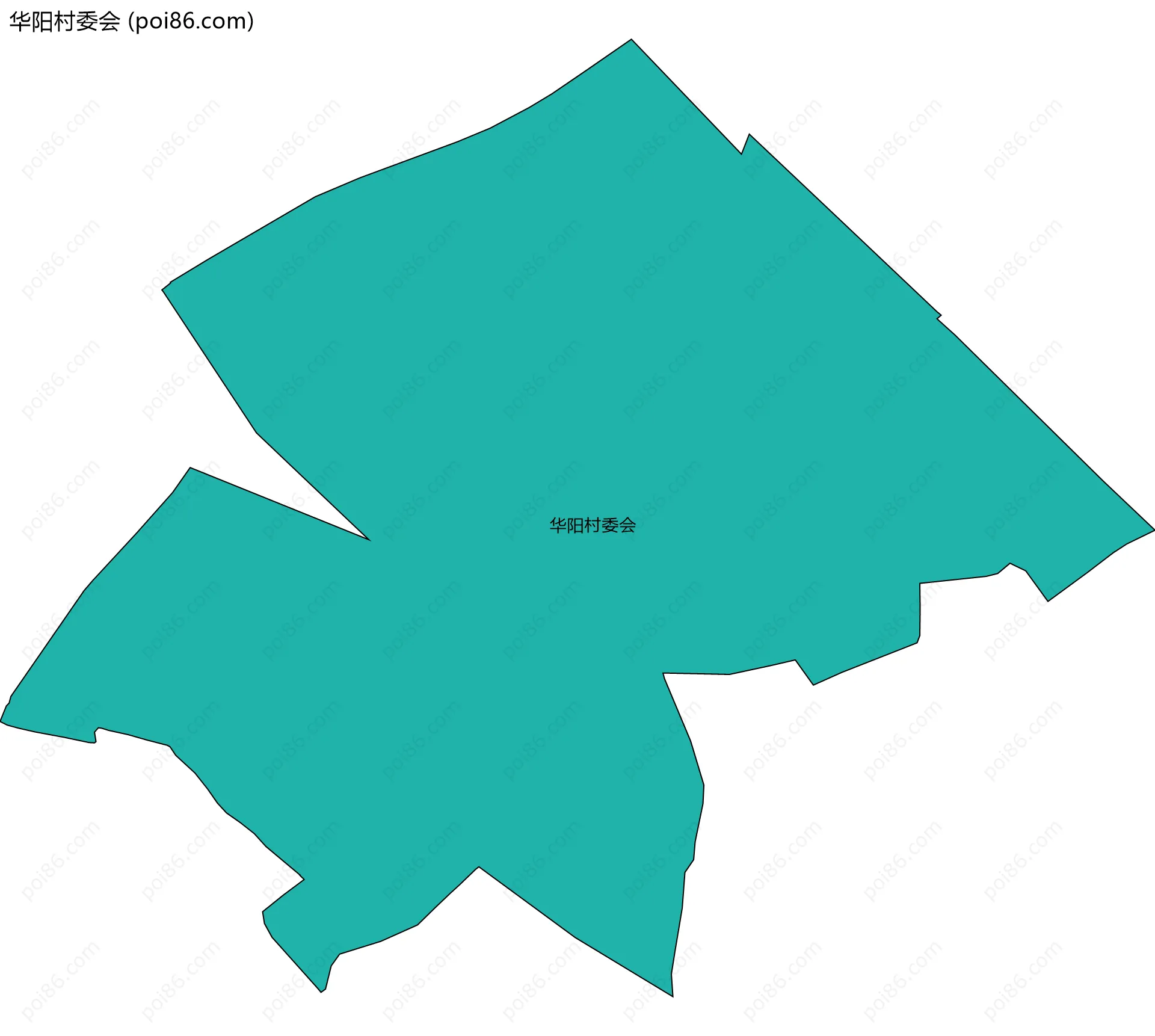 华阳村委会边界地图