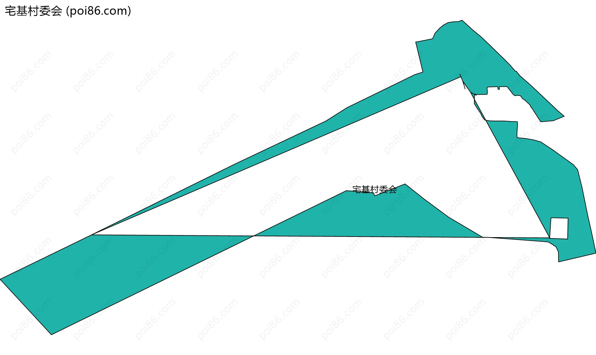 宅基村委会边界地图