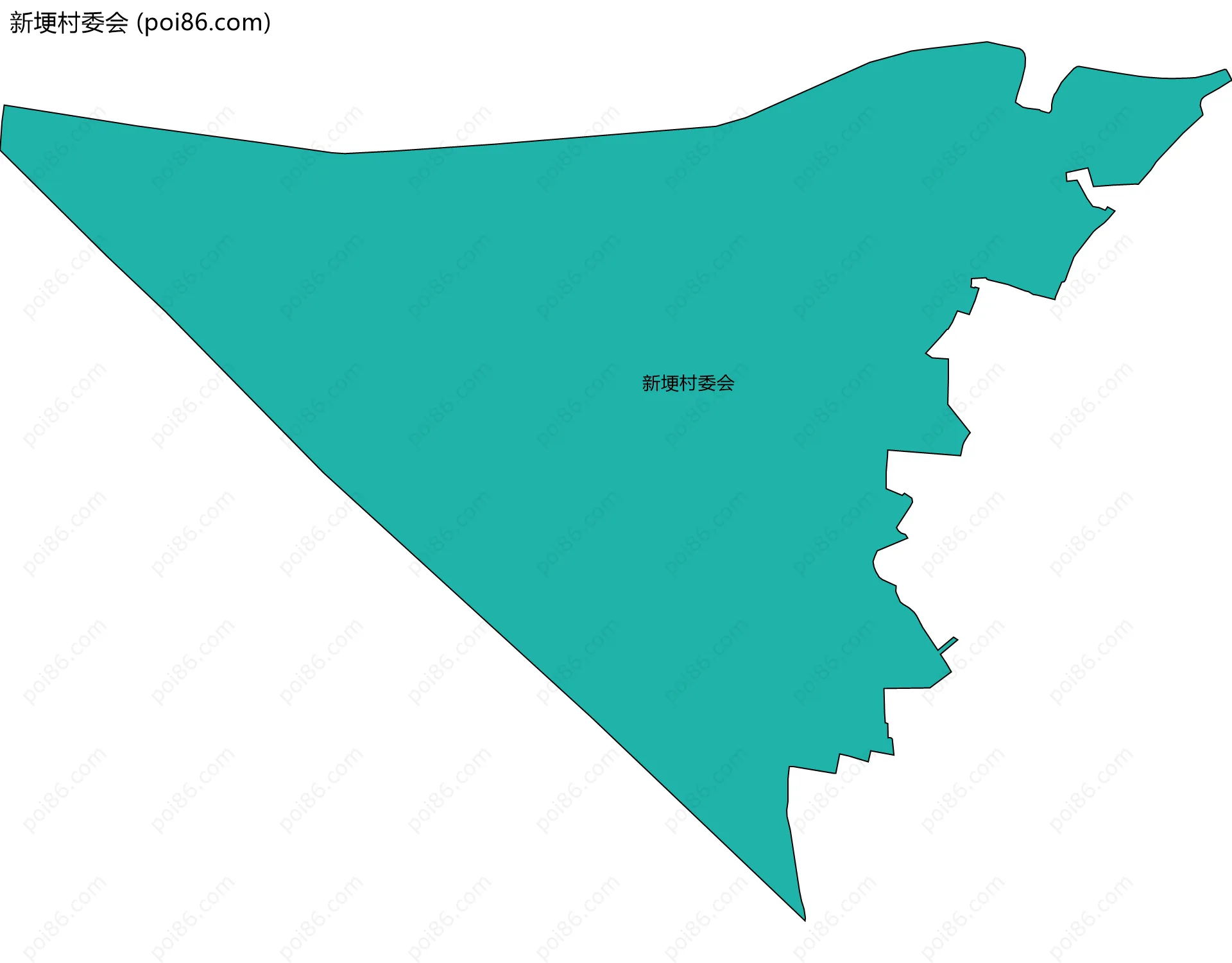 新埂村委会边界地图