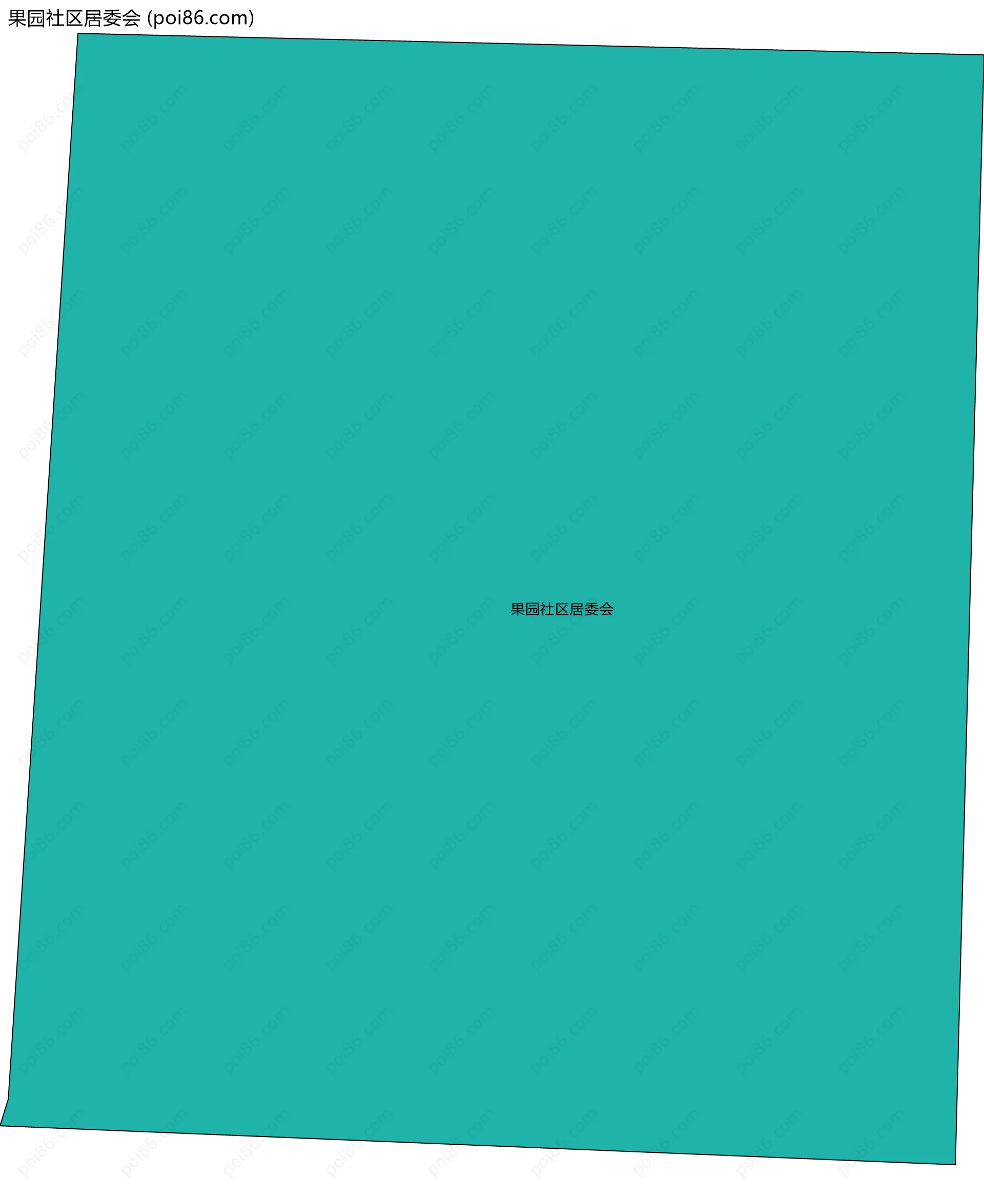 果园社区居委会边界地图