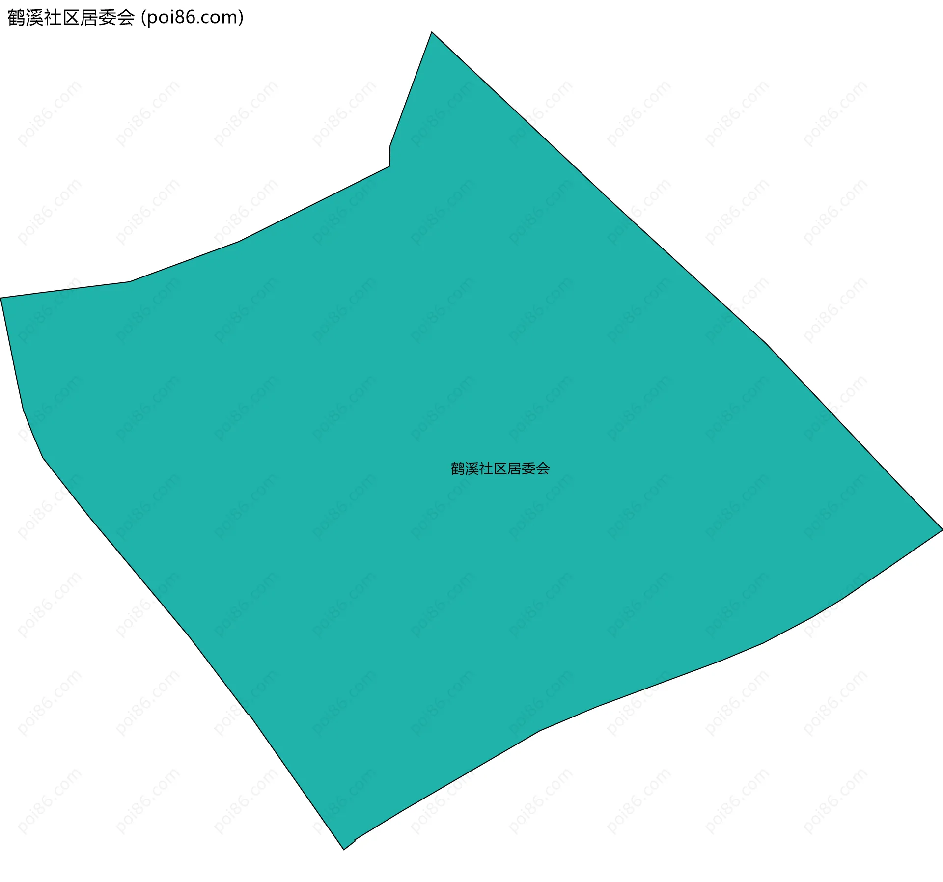 鹤溪社区居委会边界地图