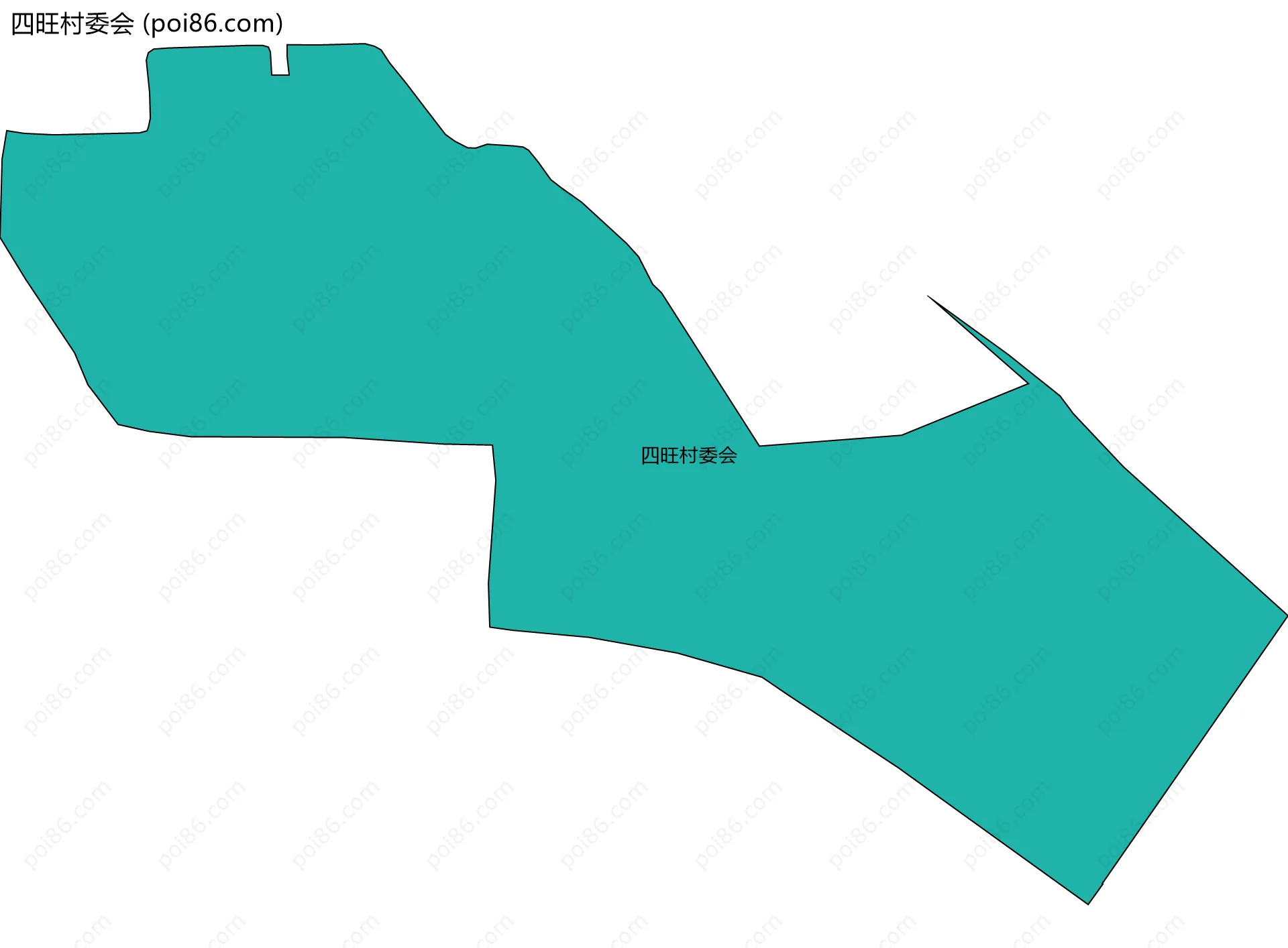四旺村委会边界地图