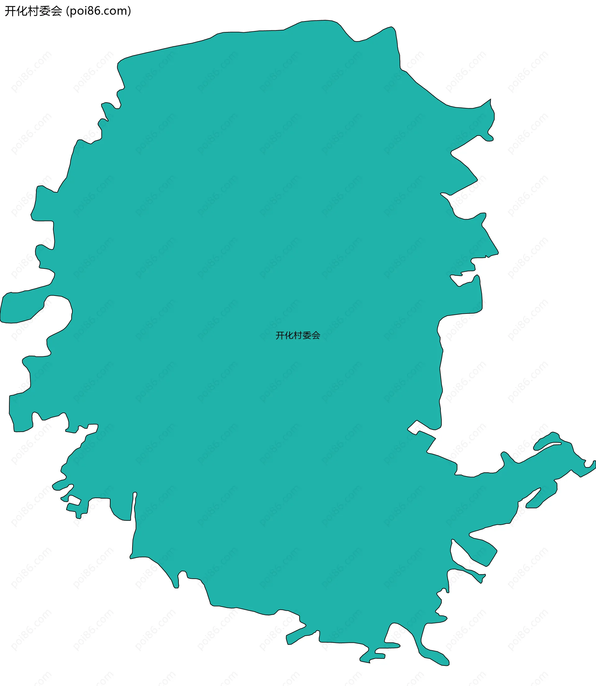 开化村委会边界地图
