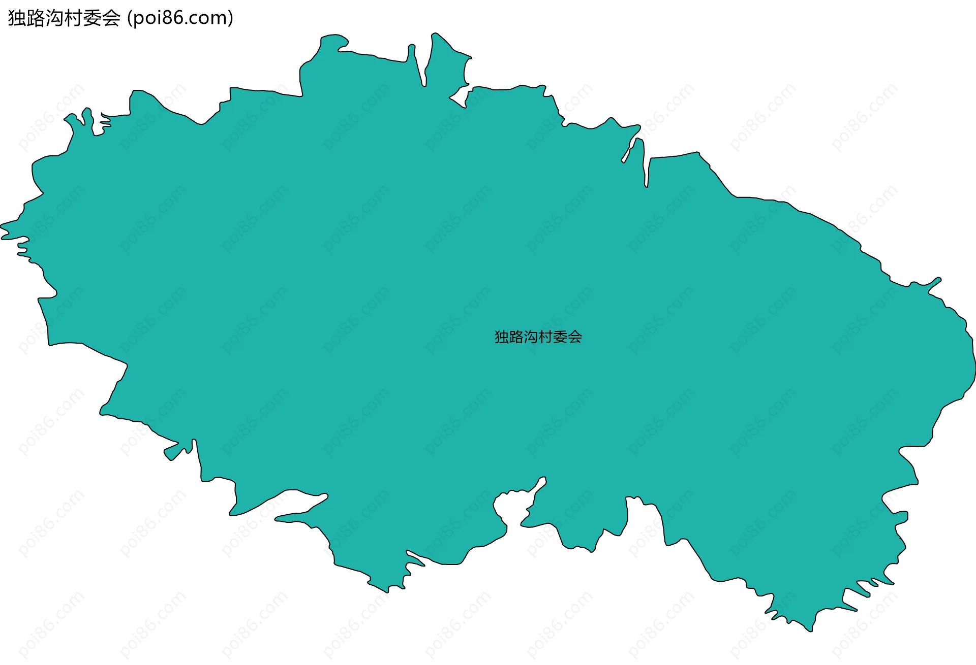 独路沟村委会边界地图