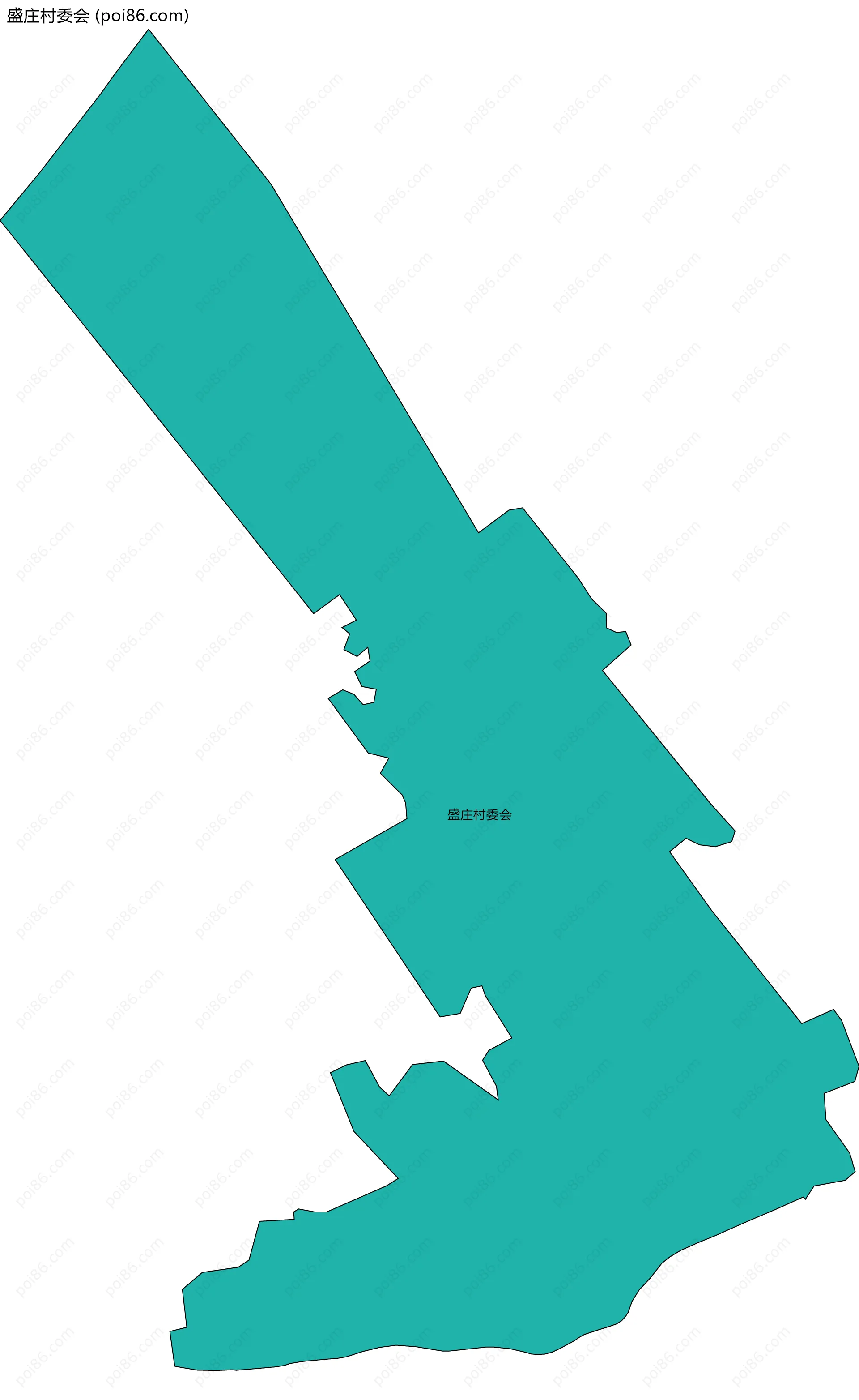 盛庄村委会边界地图