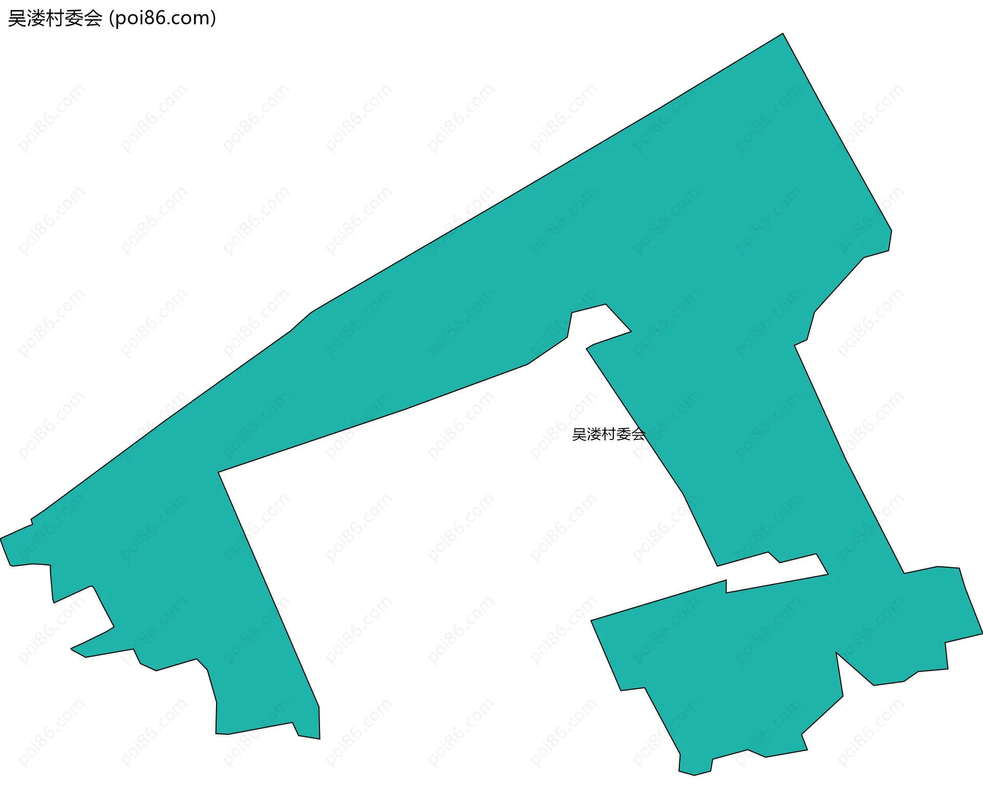 吴溇村委会边界地图