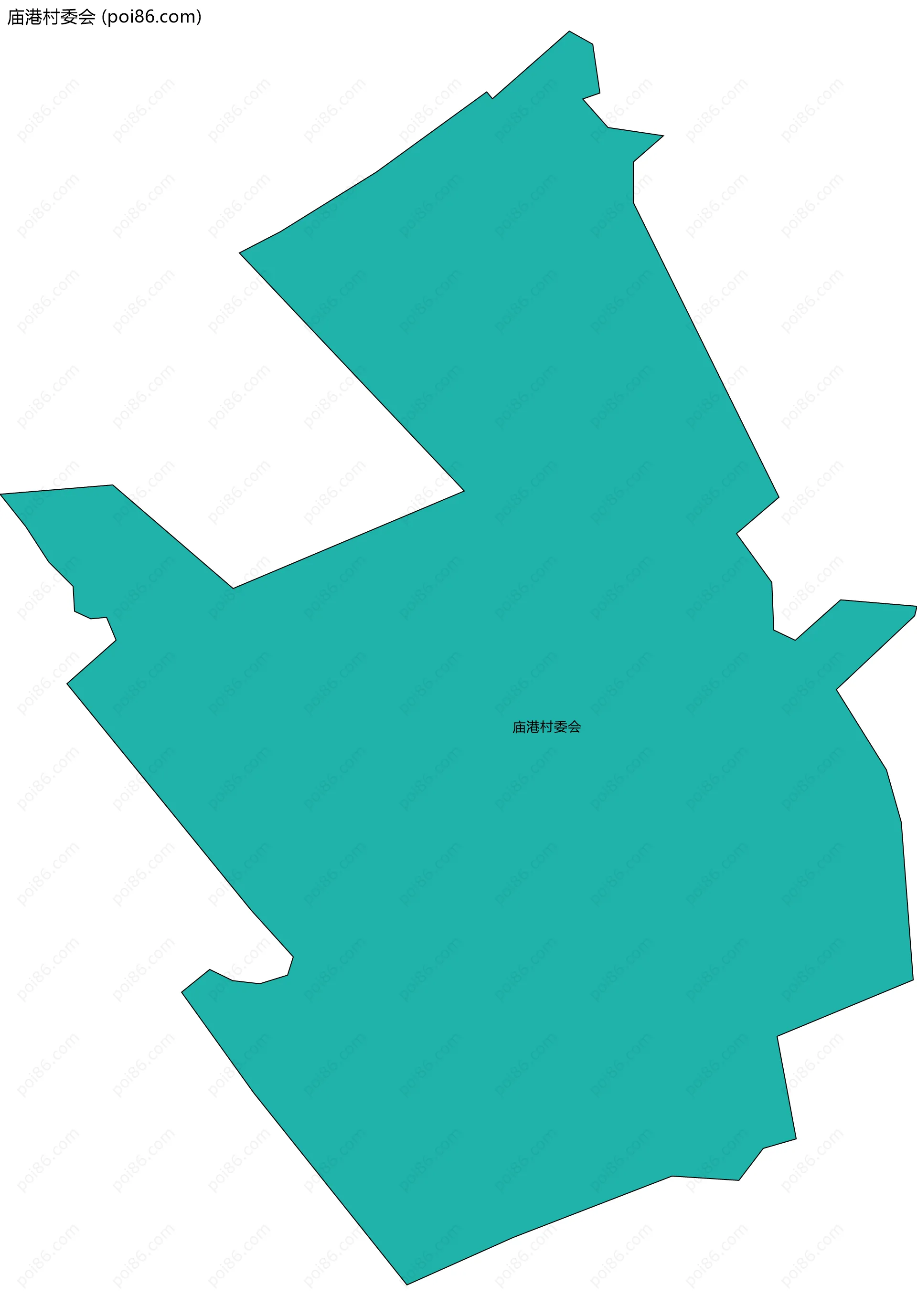 庙港村委会边界地图