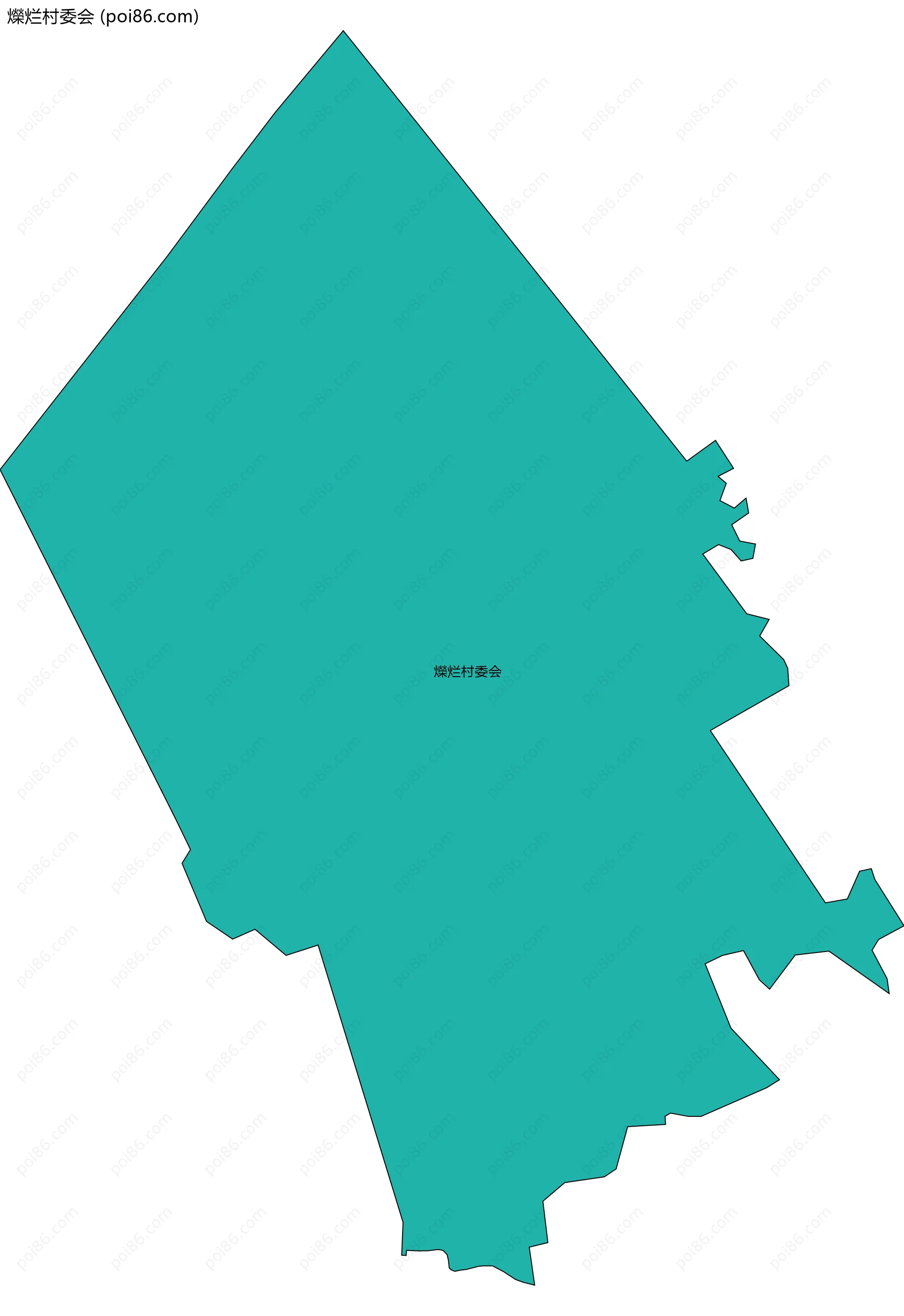 爃烂村委会边界地图