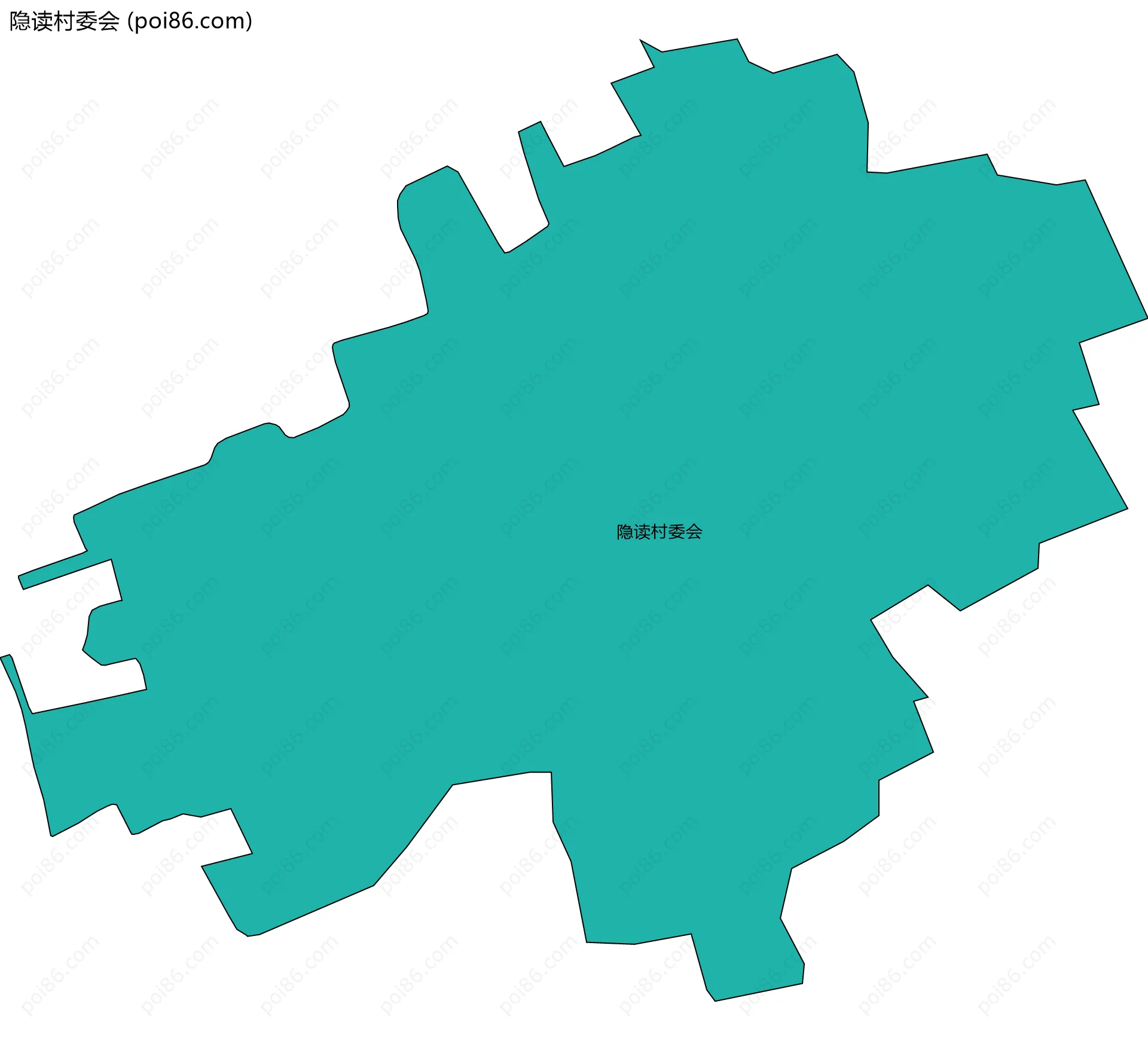 隐读村委会边界地图