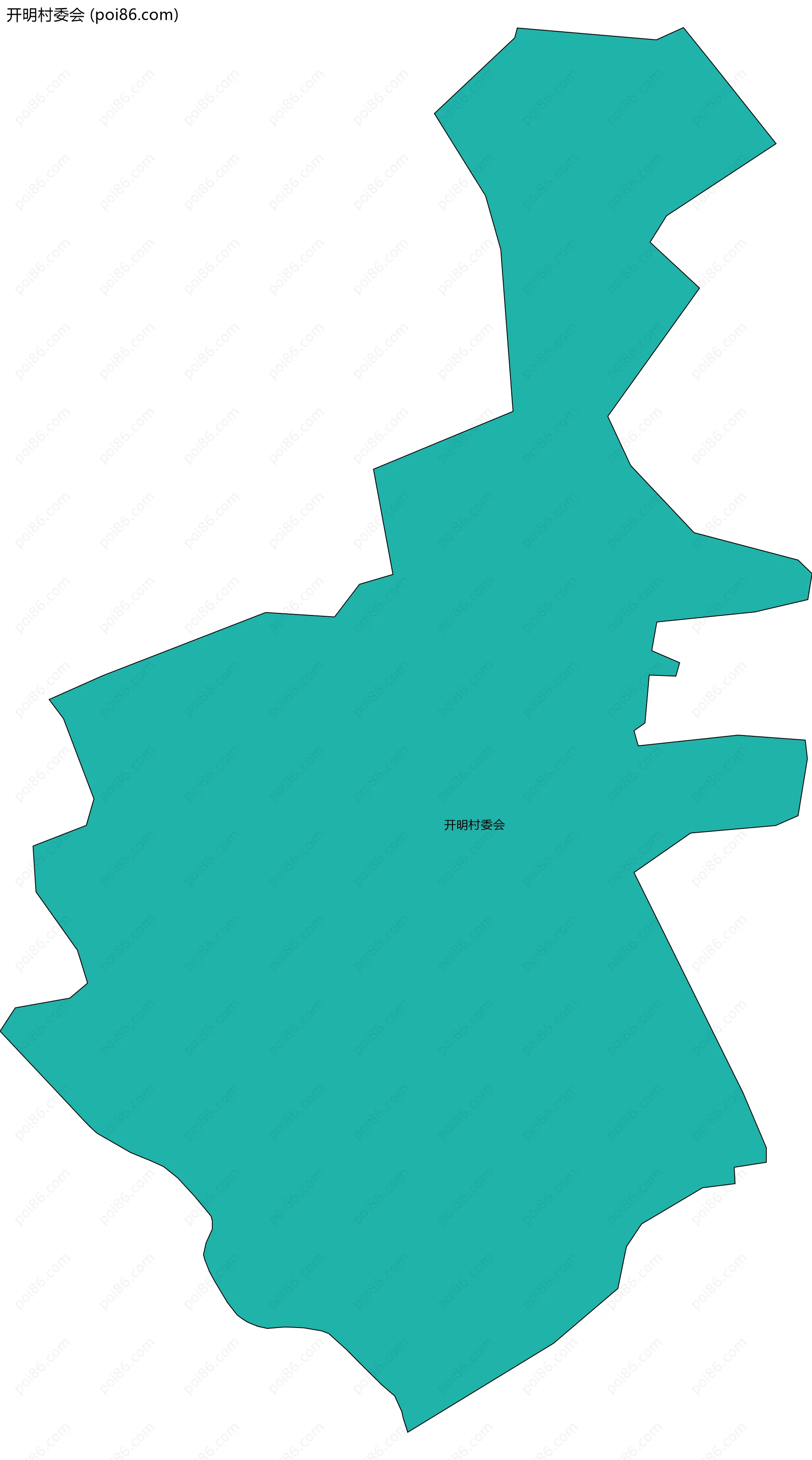 开明村委会边界地图