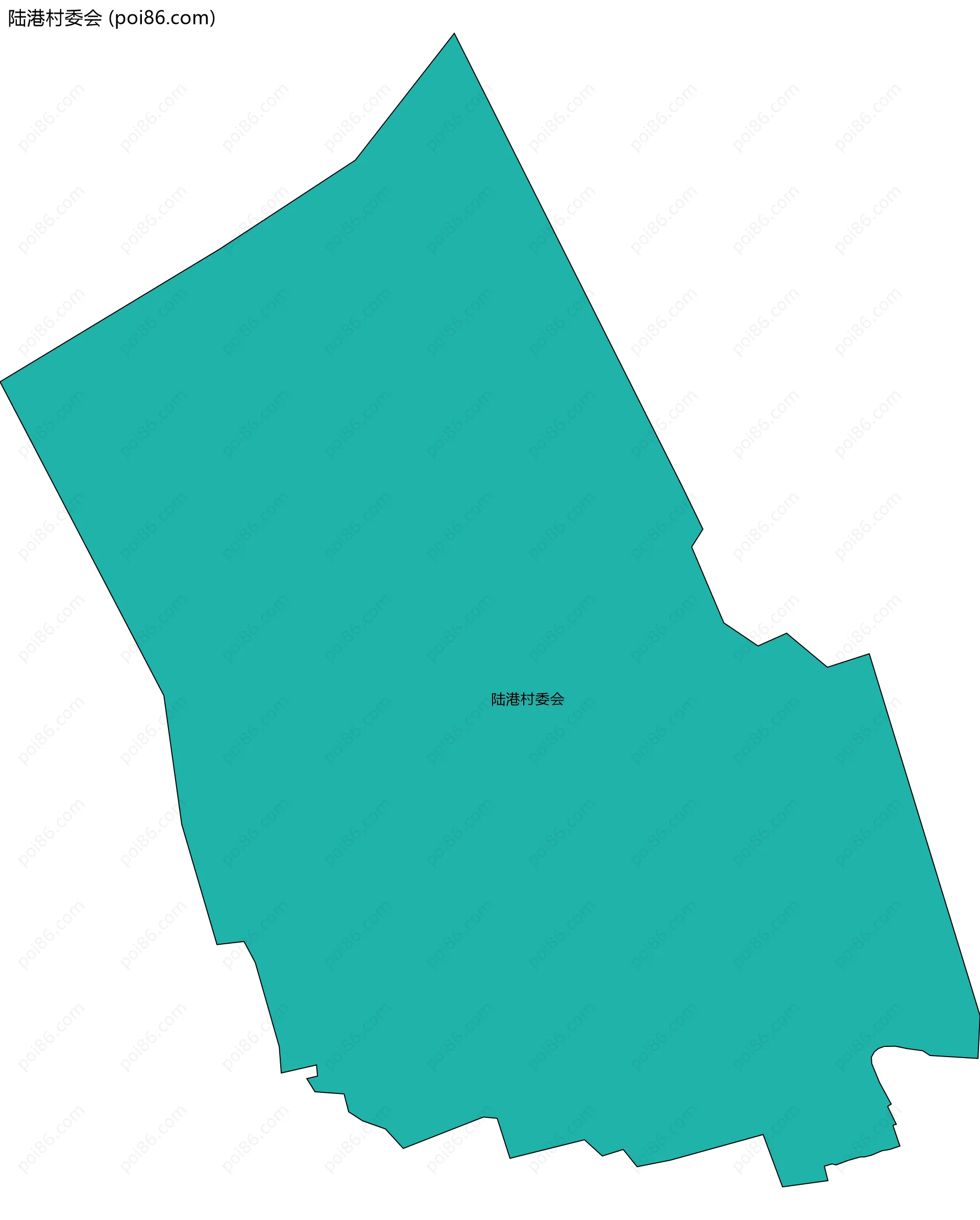 陆港村委会边界地图