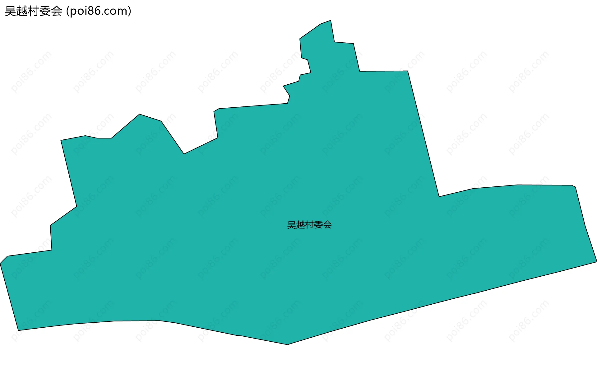 吴越村委会边界地图
