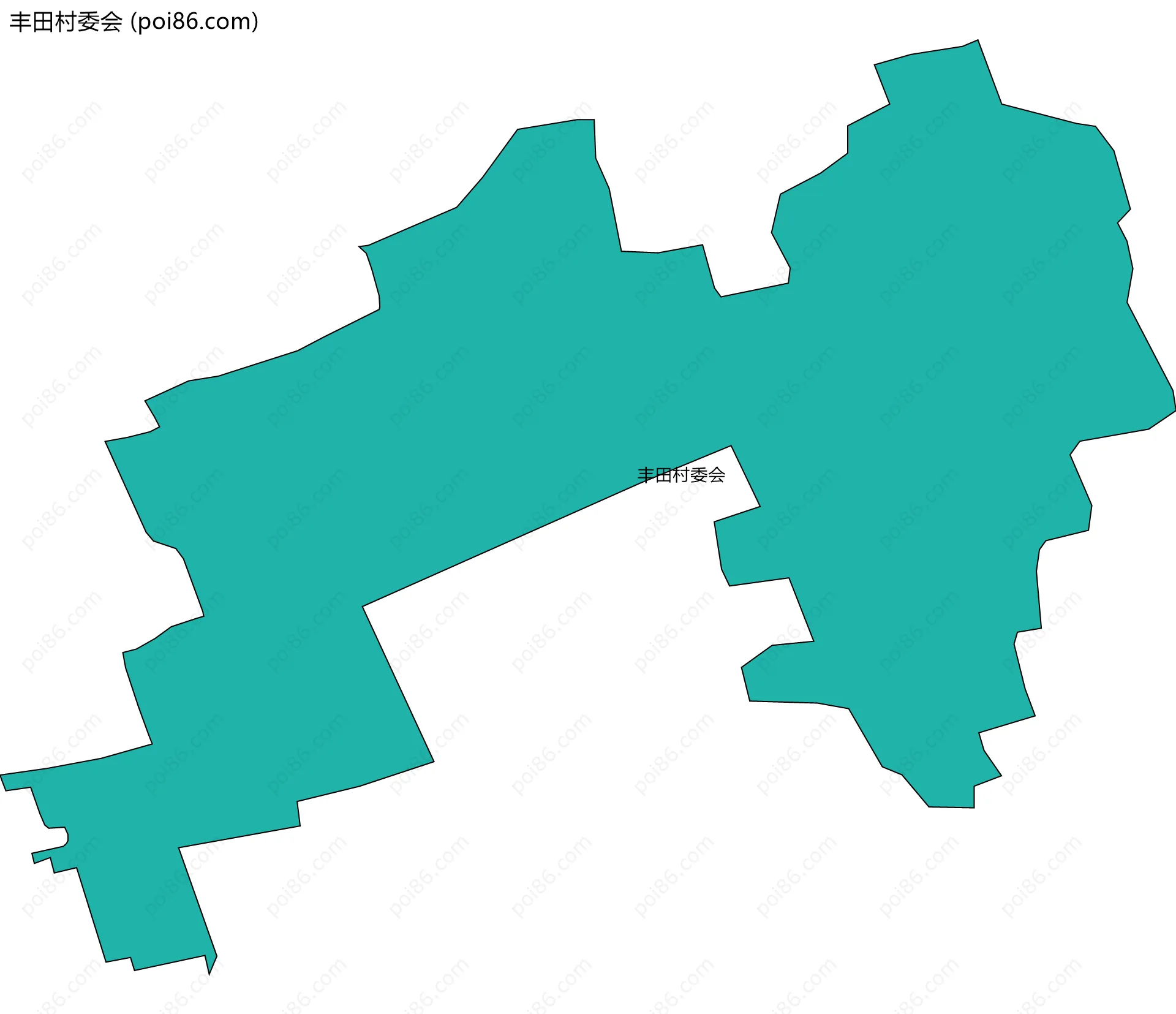 丰田村委会边界地图