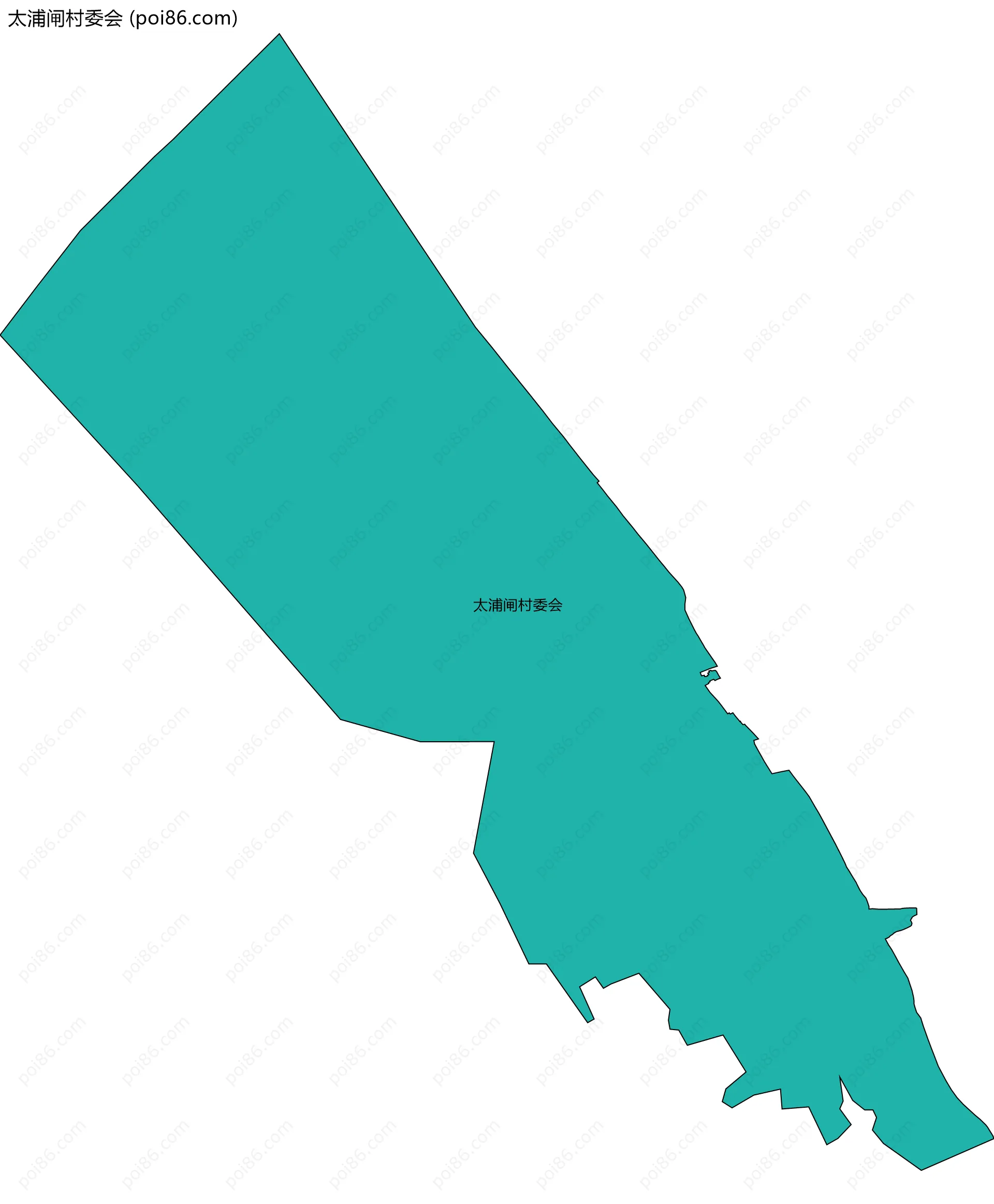 太浦闸村委会边界地图