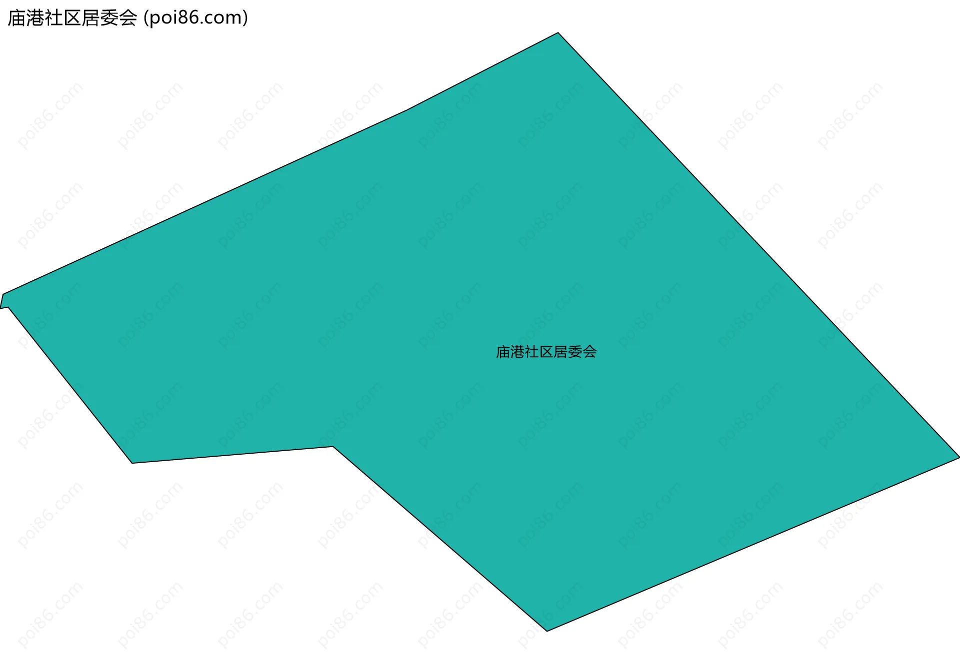 庙港社区居委会边界地图