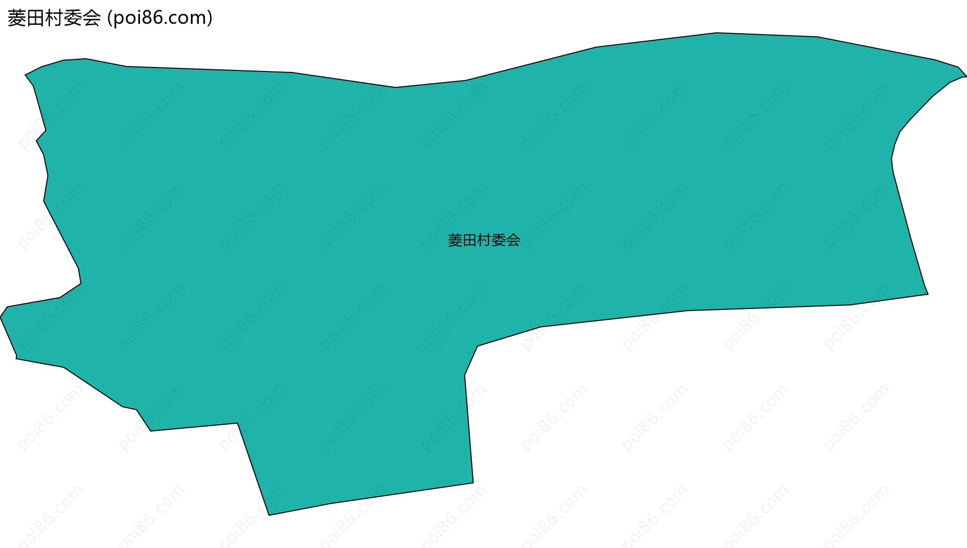 菱田村委会边界地图