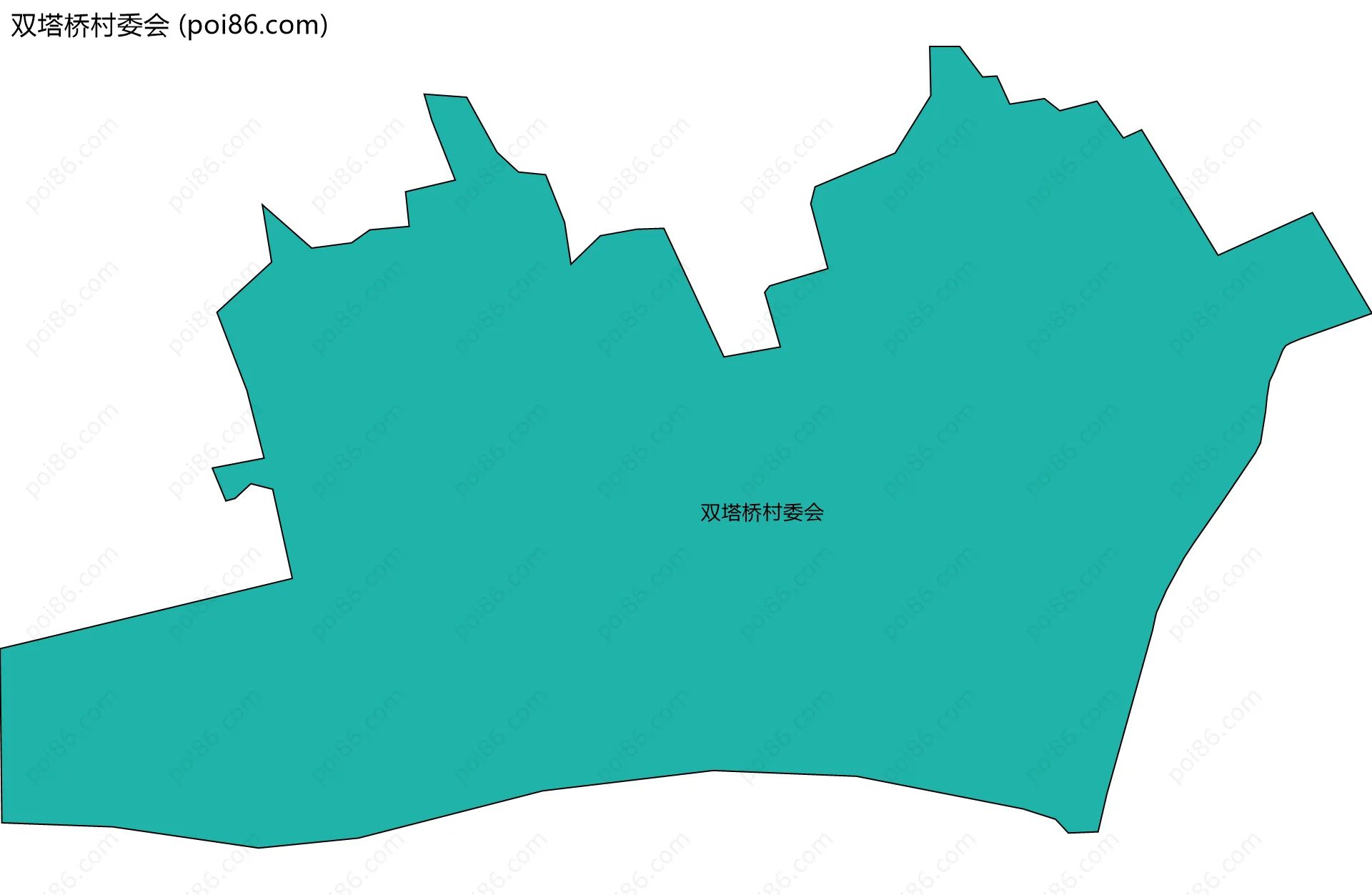 双塔桥村委会边界地图