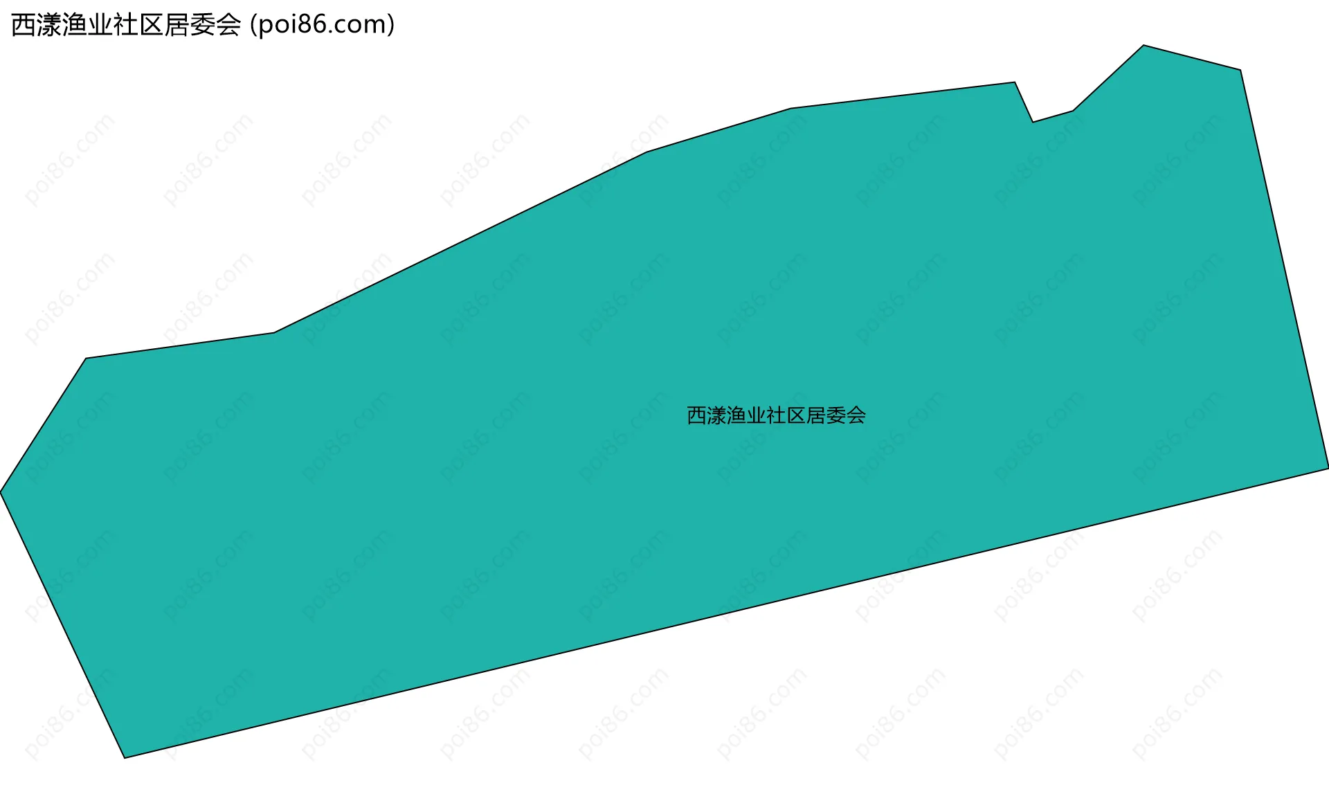 西漾渔业社区居委会边界地图