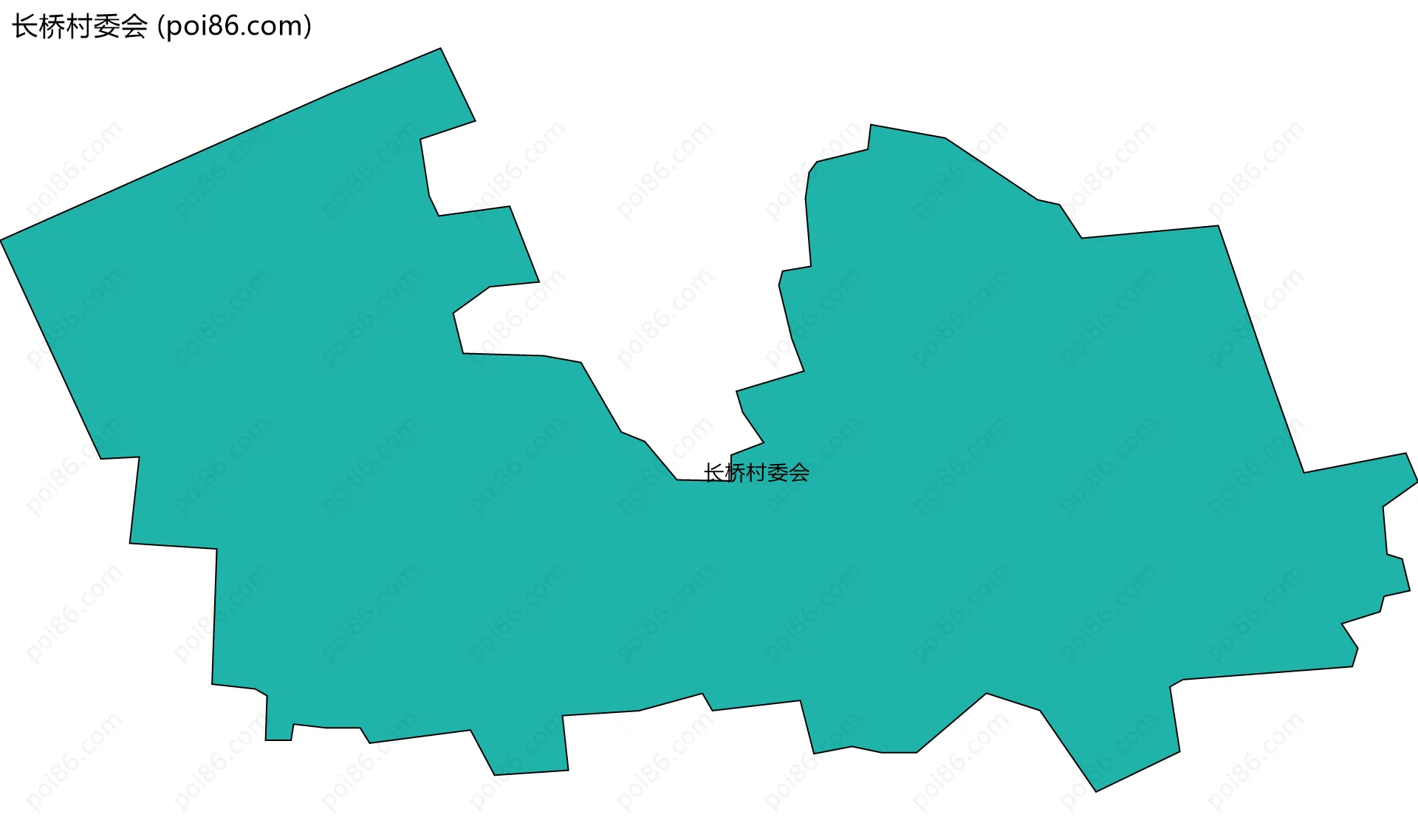 长桥村委会边界地图