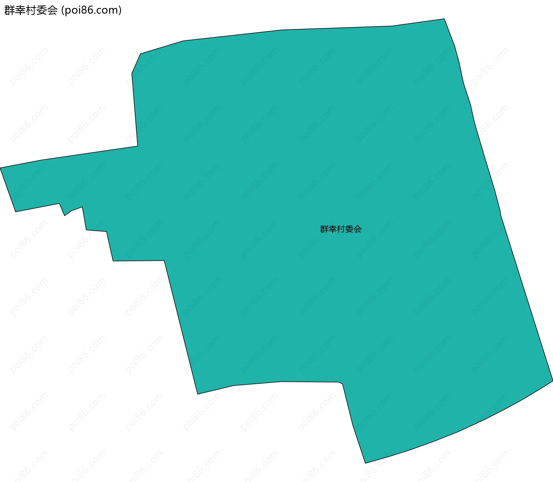 群幸村委会边界地图