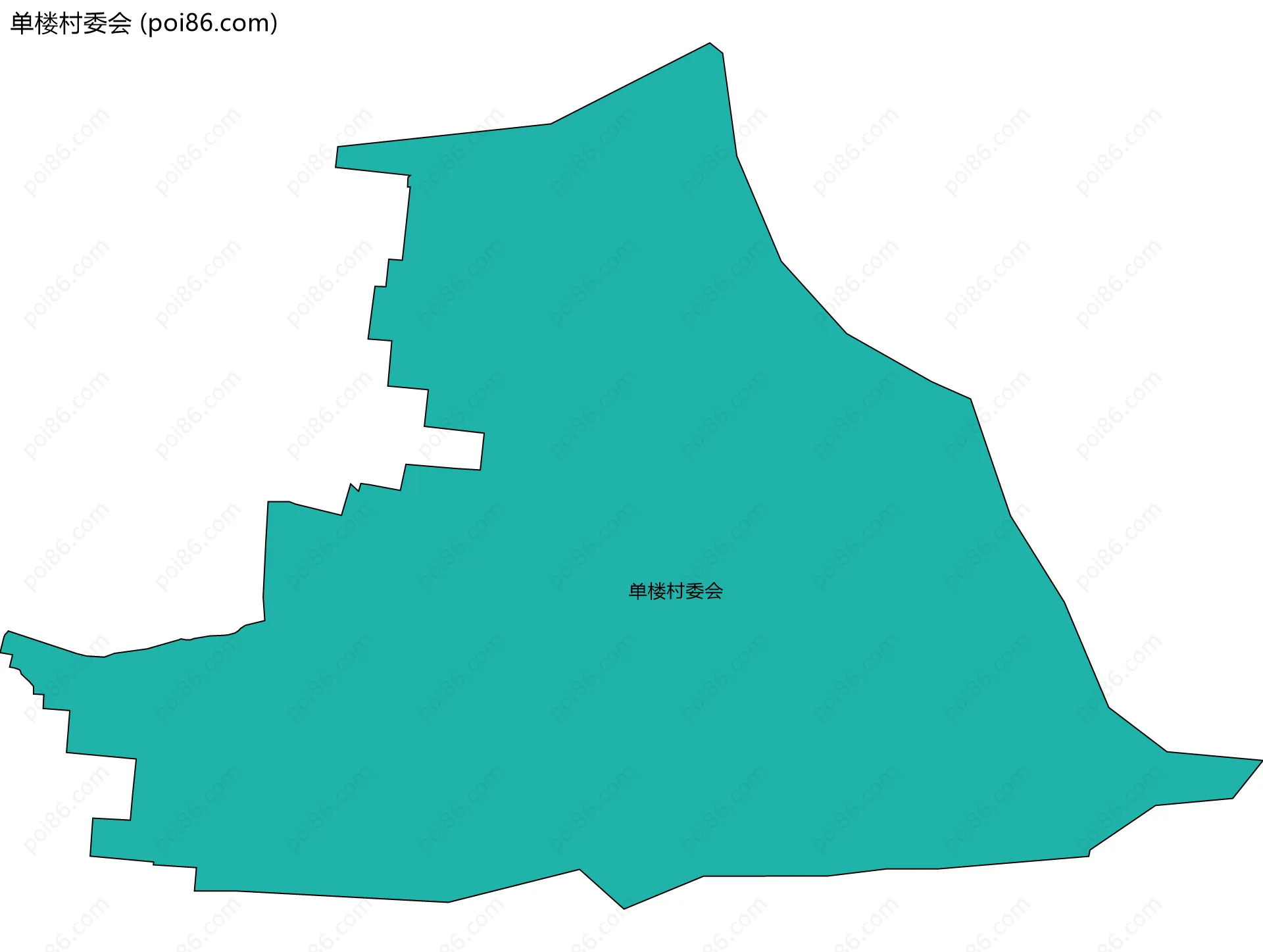 单楼村委会边界地图
