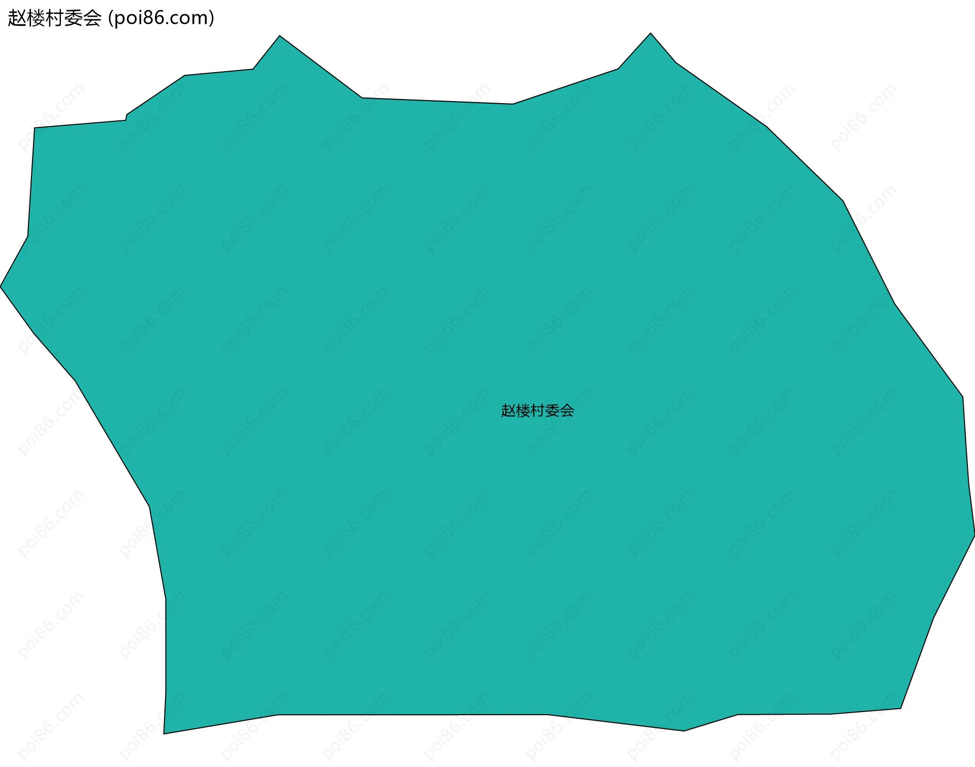 赵楼村委会边界地图