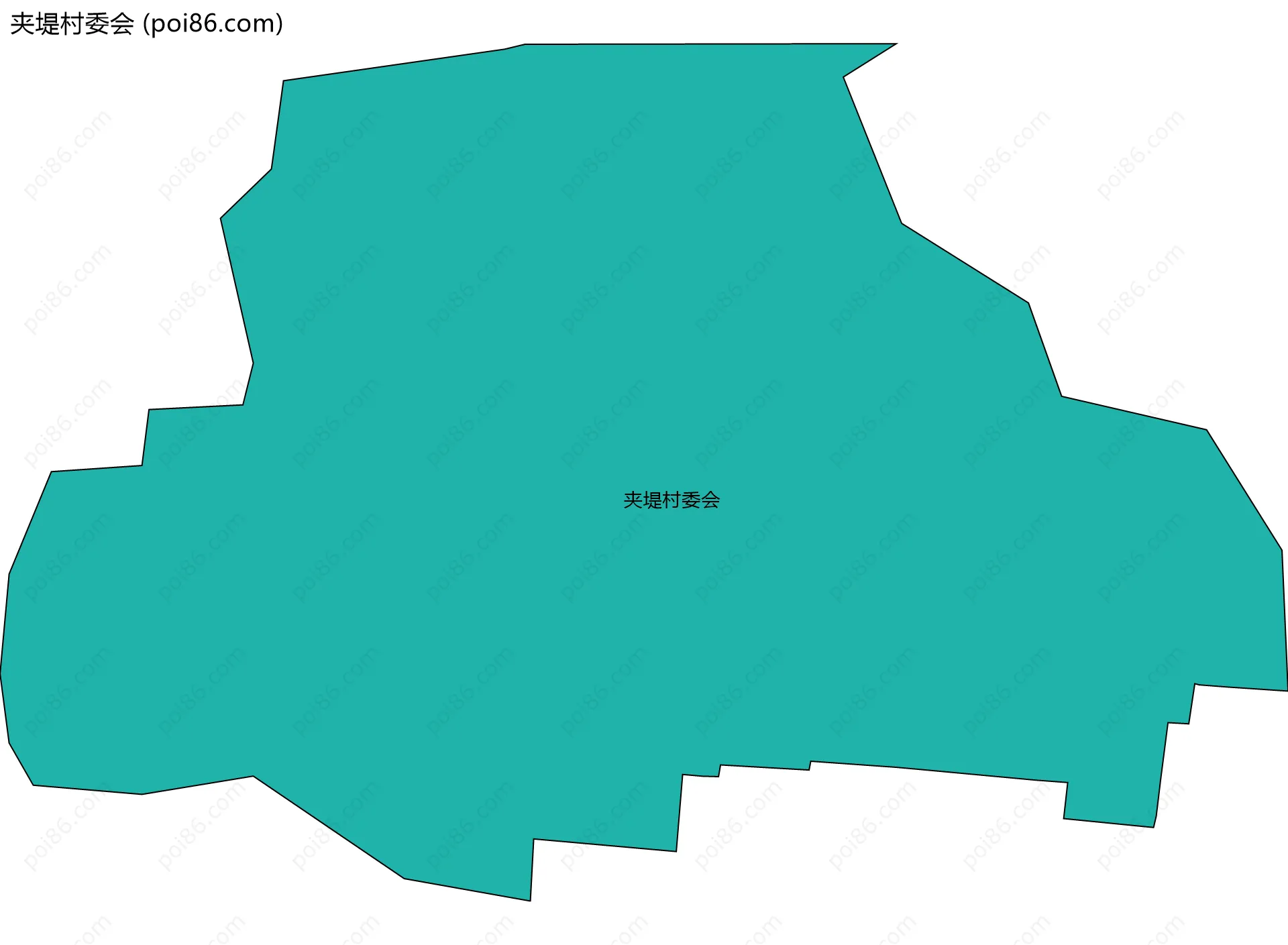 夹堤村委会边界地图
