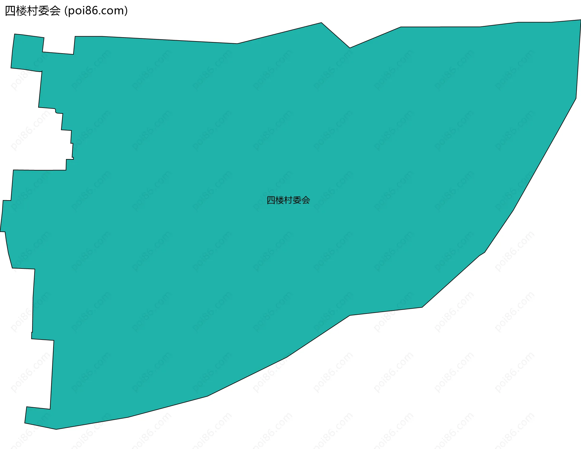 四楼村委会边界地图