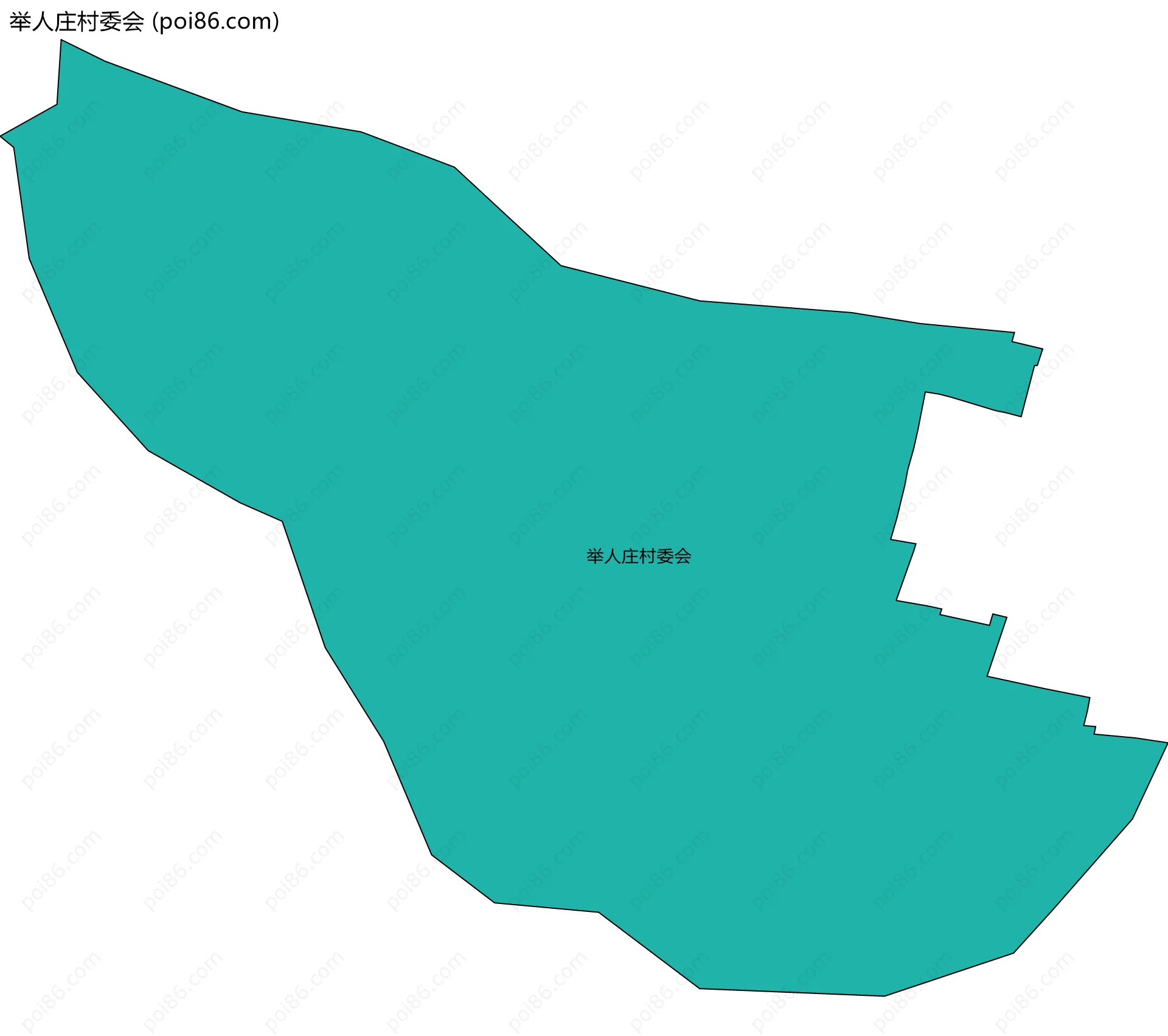 举人庄村委会边界地图