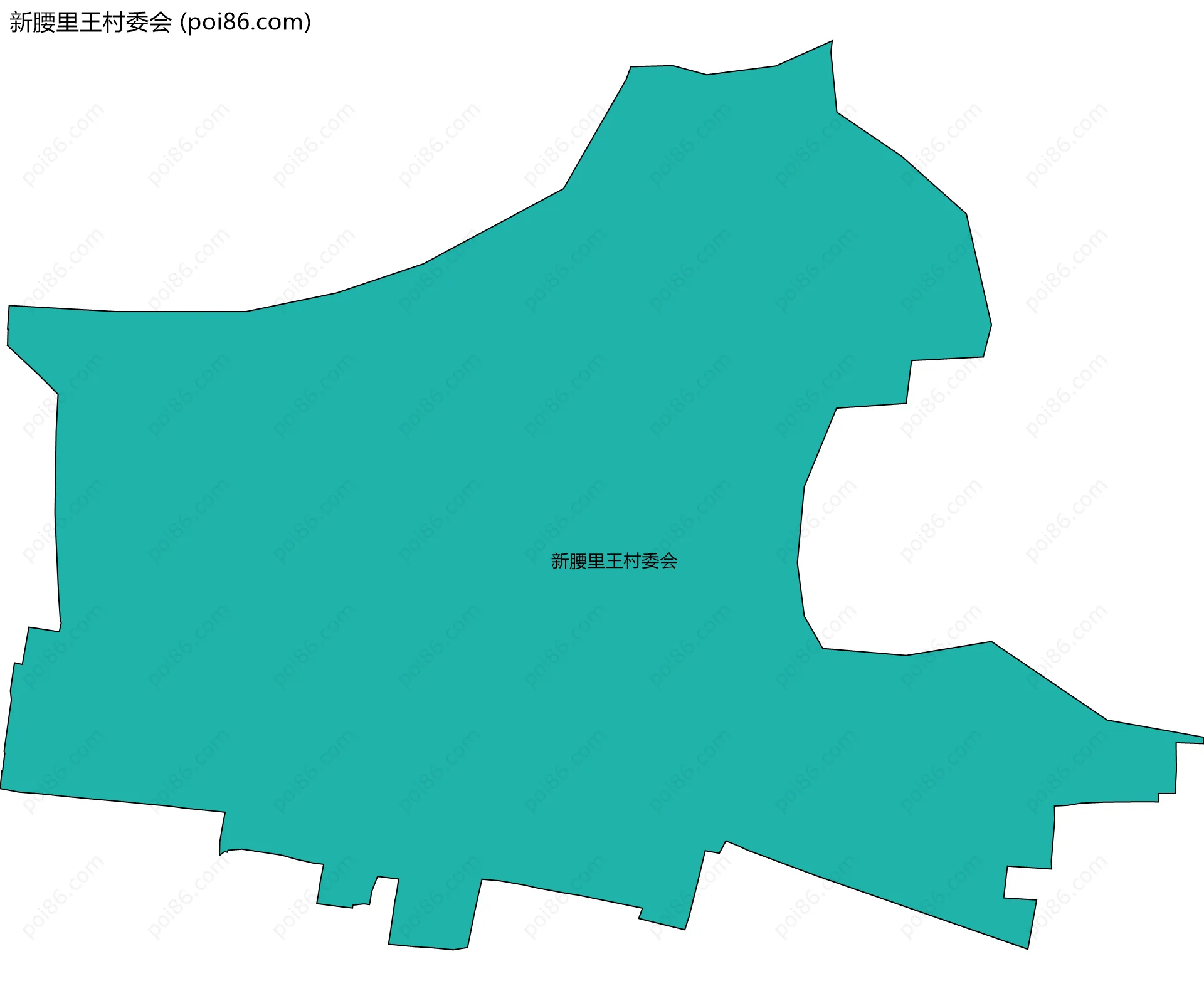 新腰里王村委会边界地图