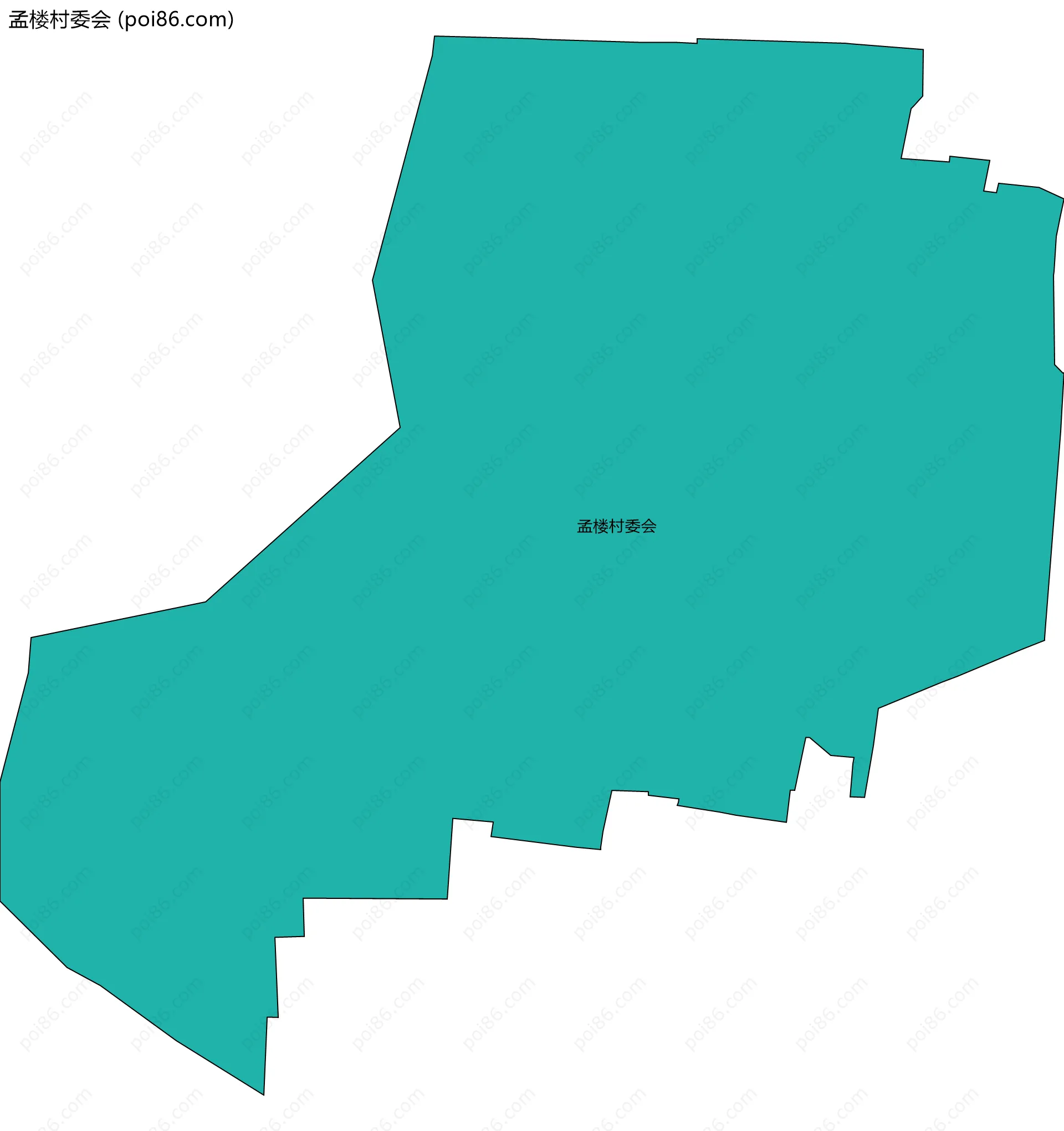 孟楼村委会边界地图