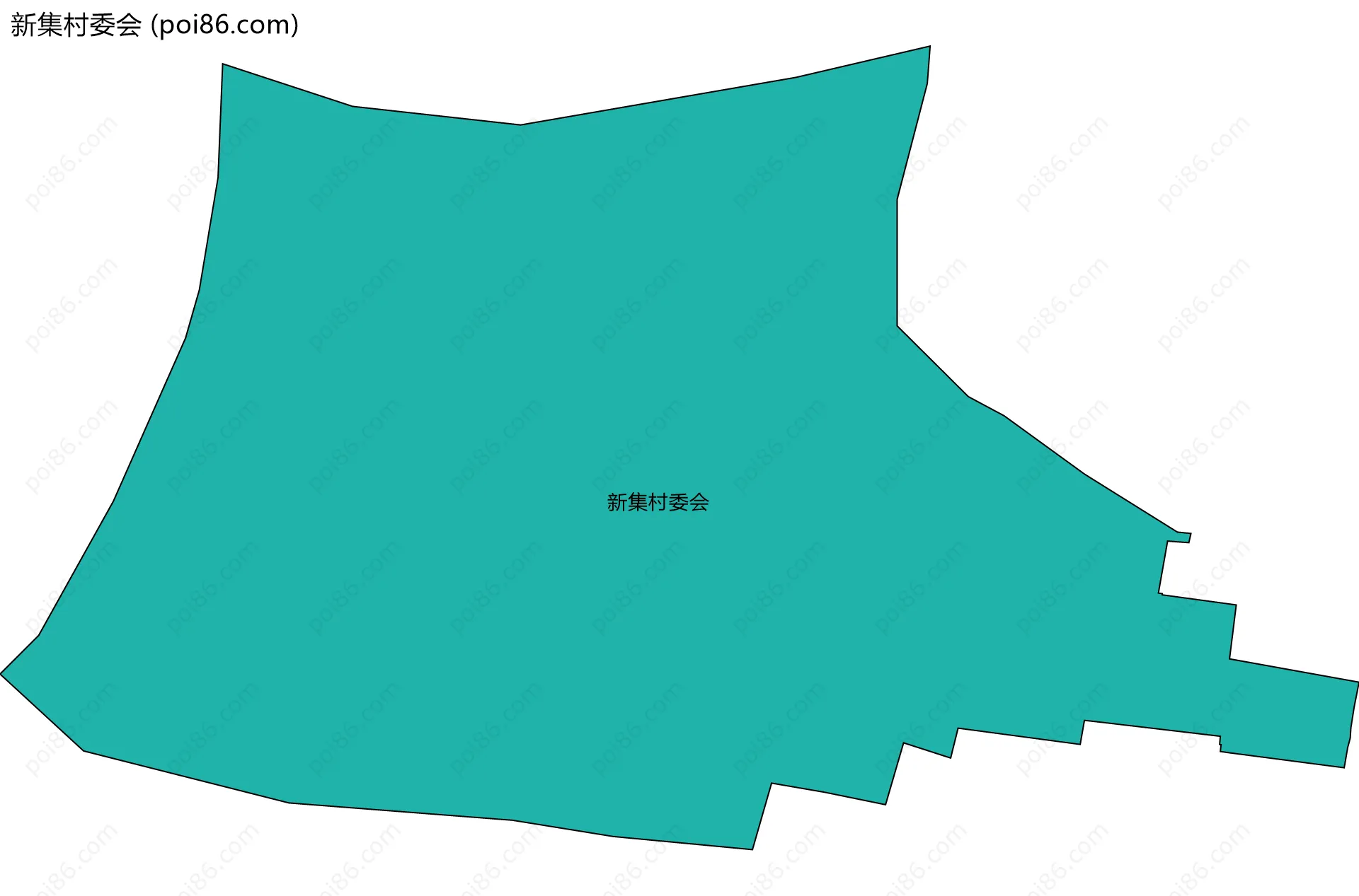 新集村委会边界地图