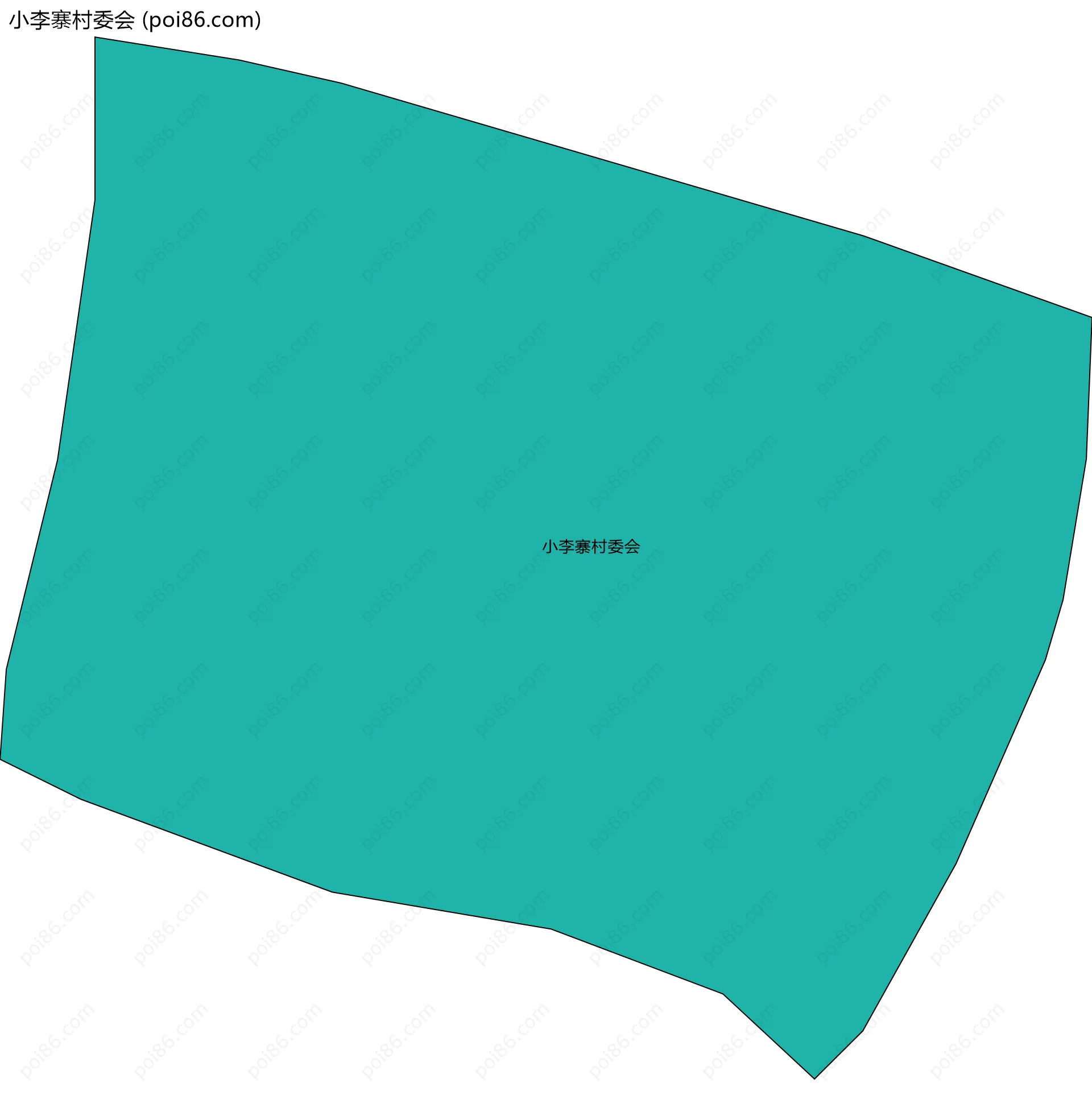 小李寨村委会边界地图