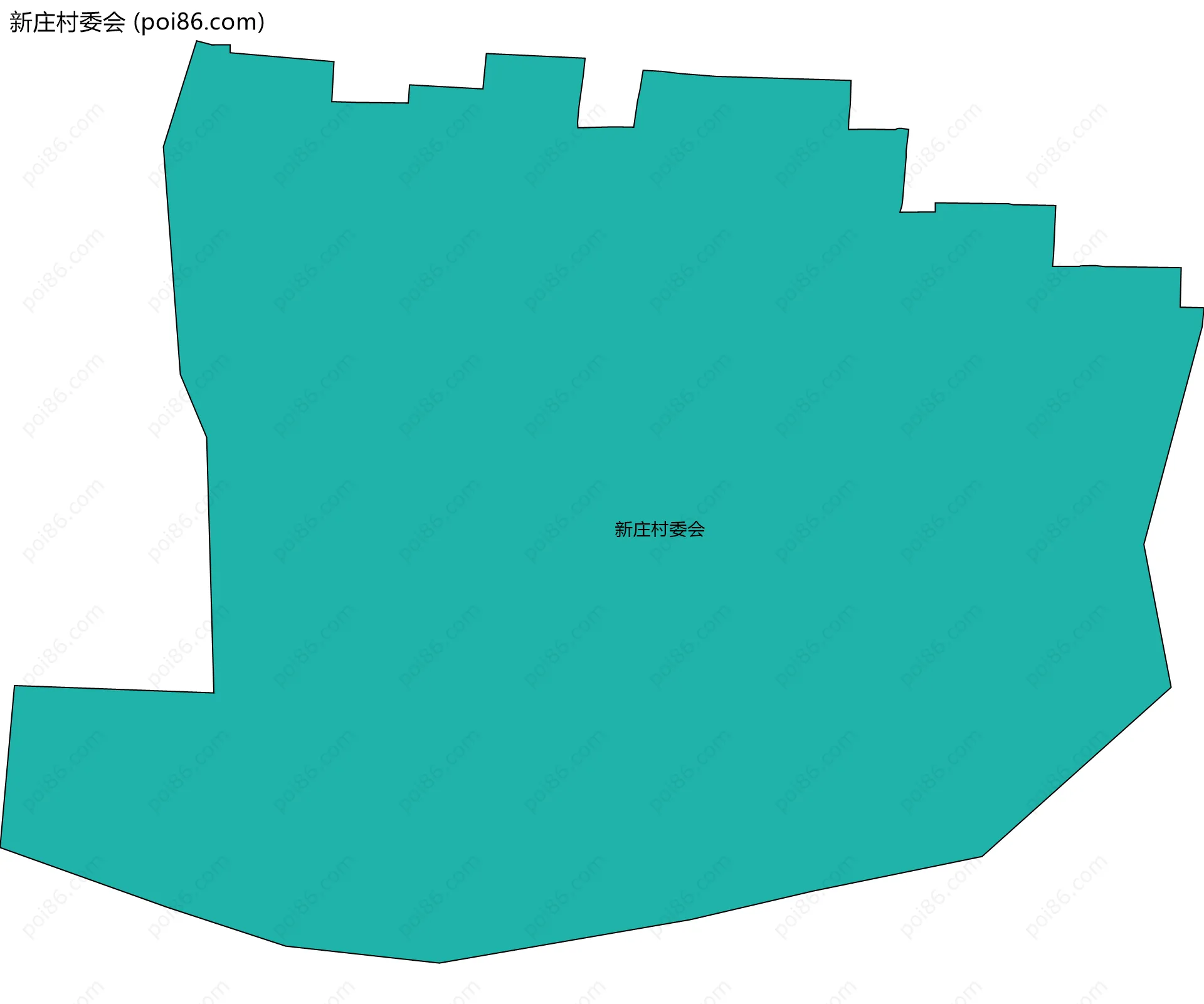 新庄村委会边界地图