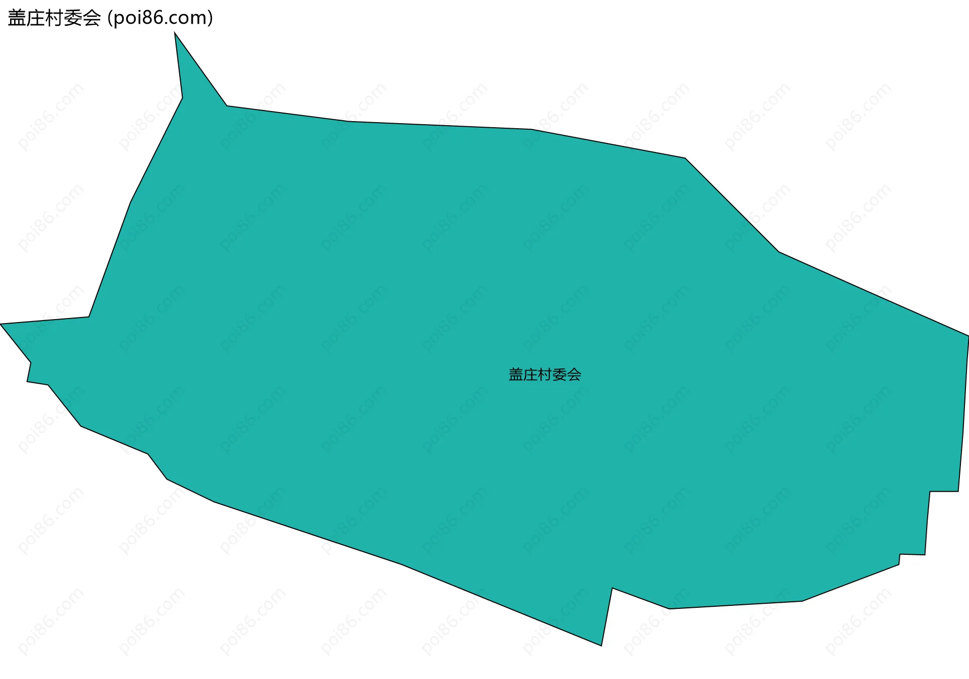 盖庄村委会边界地图