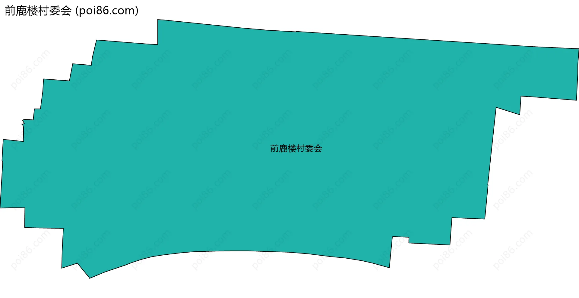 前鹿楼村委会边界地图