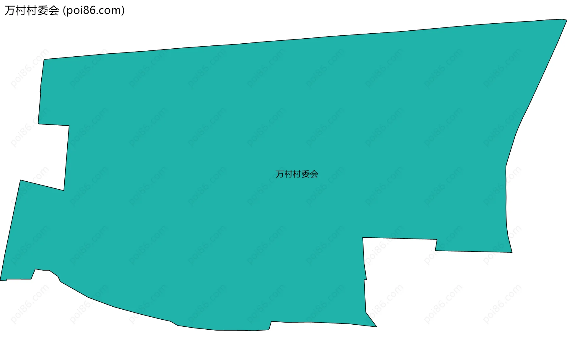 万村村委会边界地图