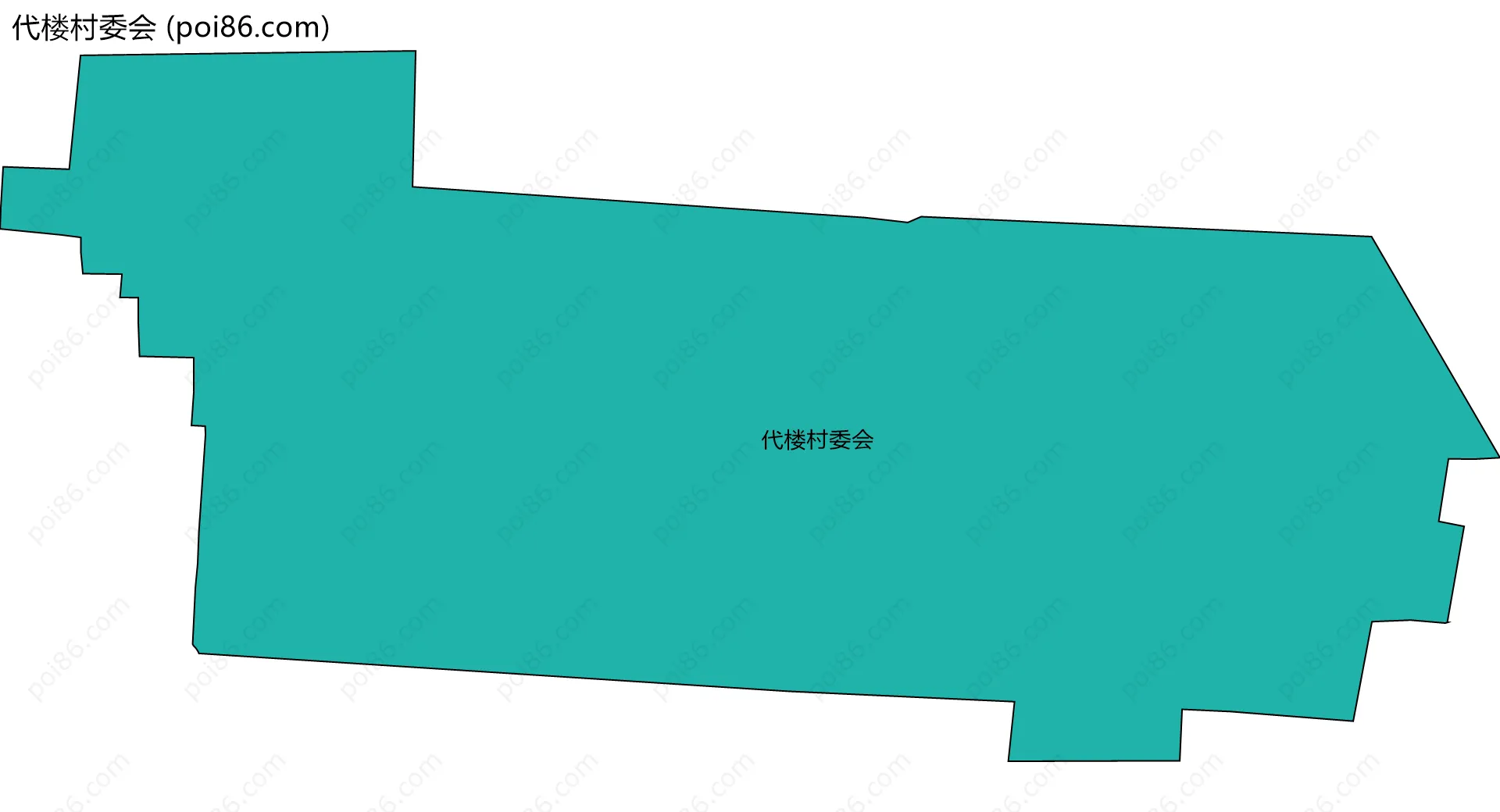 代楼村委会边界地图